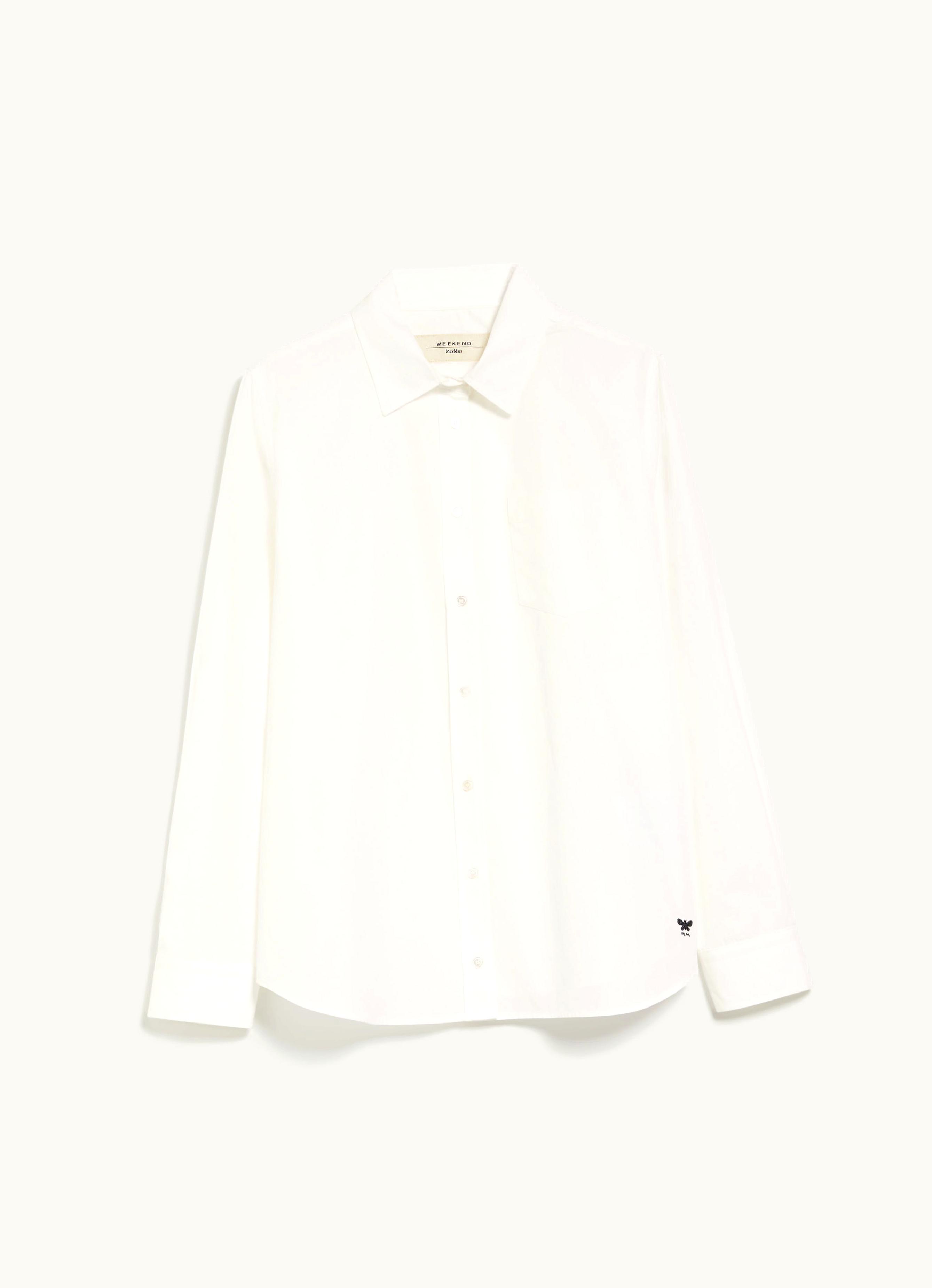 Max Mara Max Mara Striped straight-fit Poplin Shirt Optical White Viglio
