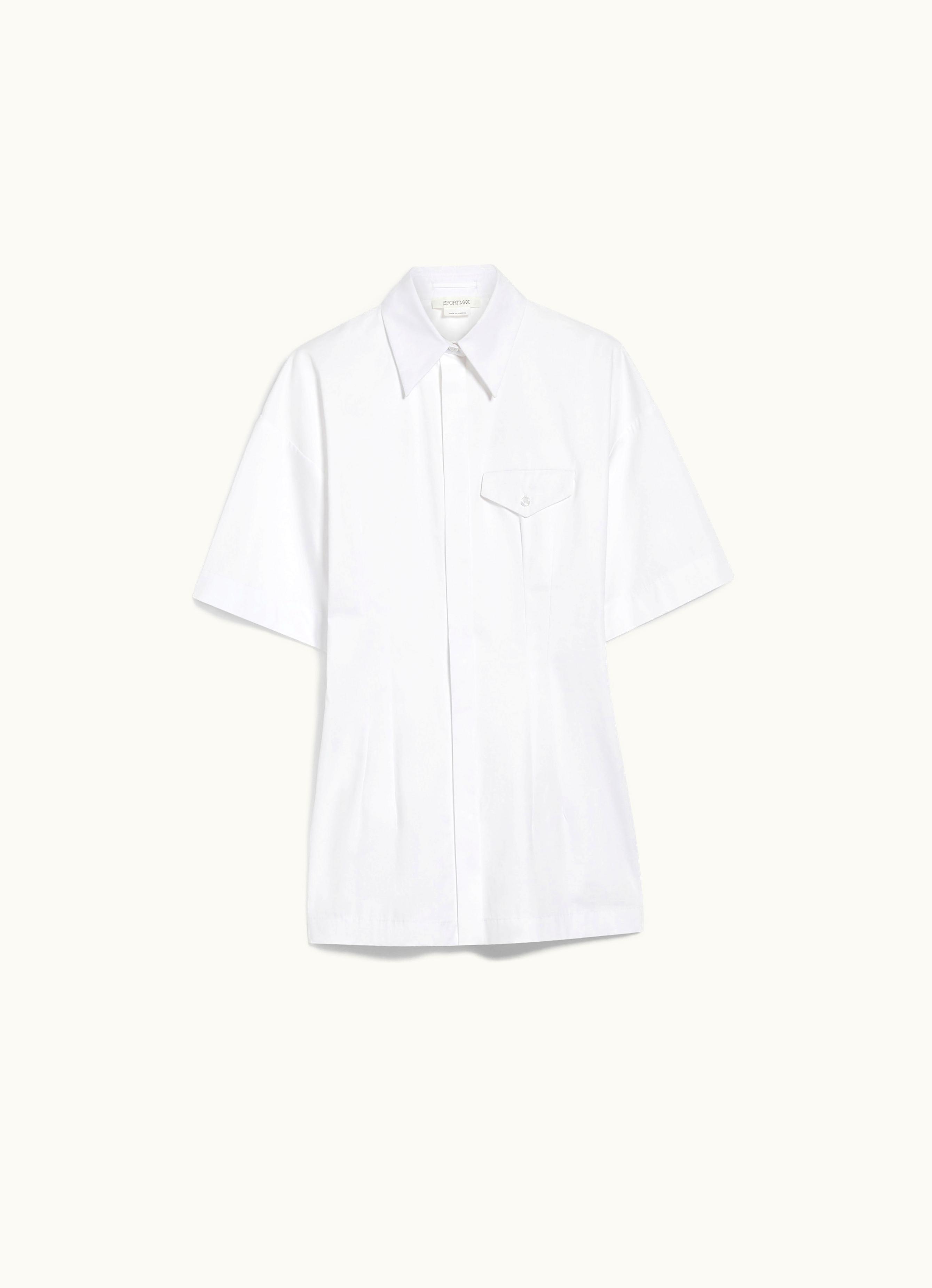 Max Mara Max Mara Slim-fit Cotton Shirt Optical White Curve