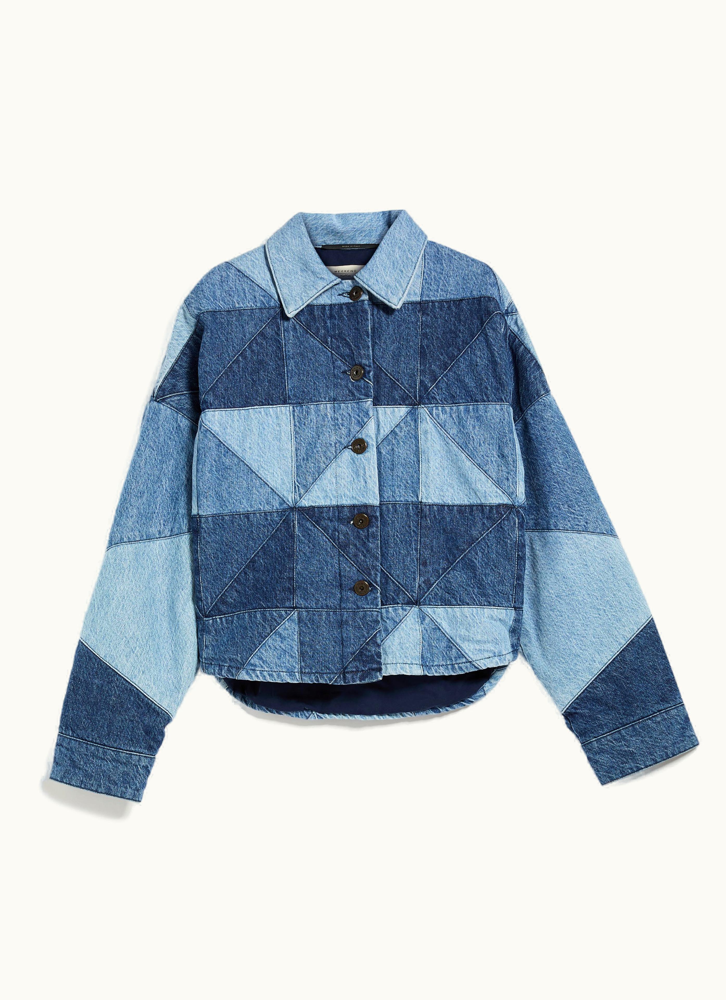 Max Mara Max Mara Patchwork Denim Jacket Navy Azulene