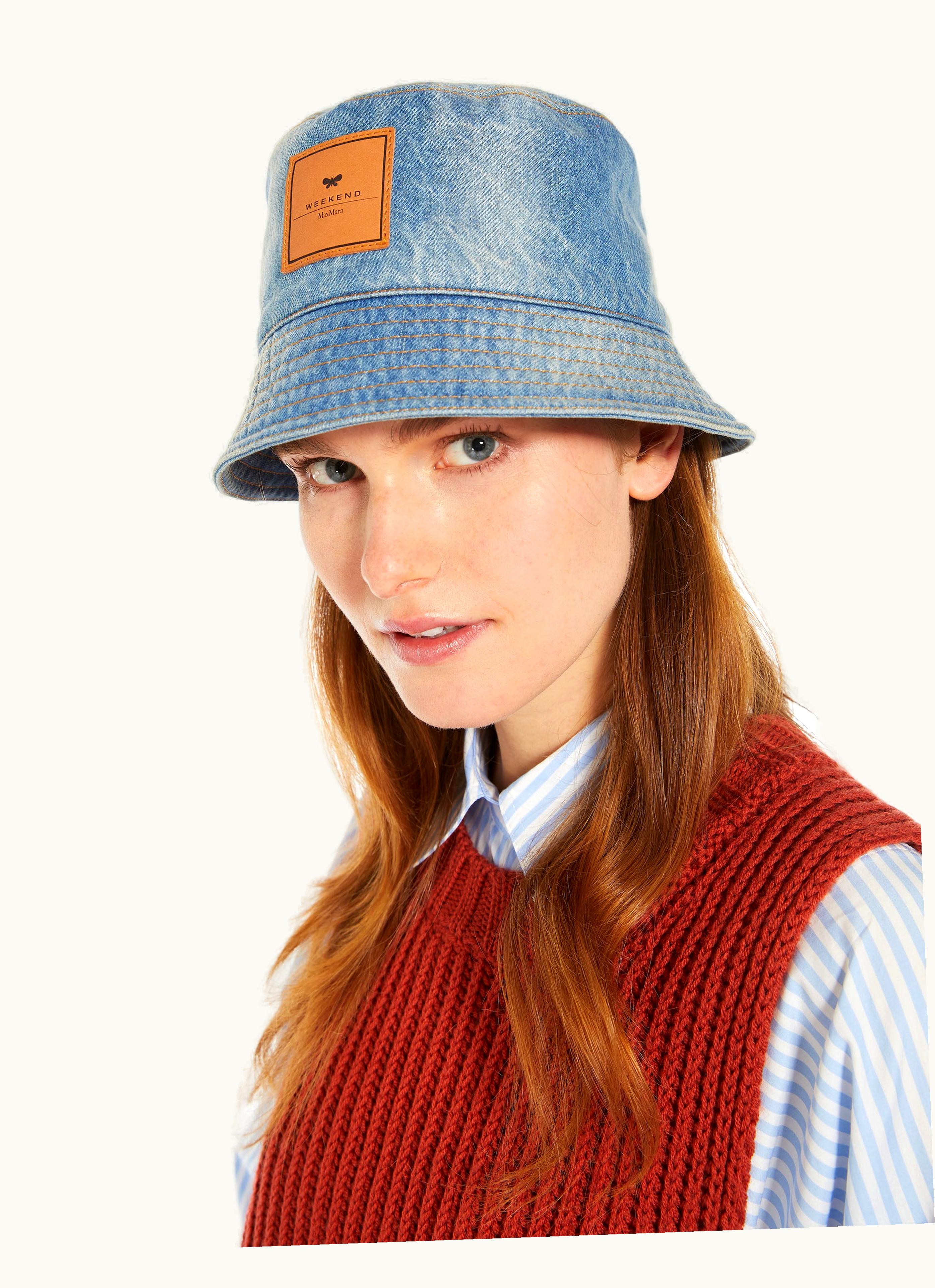 Max Mara Max Mara Cotton Hat Ultramarine Kiwi