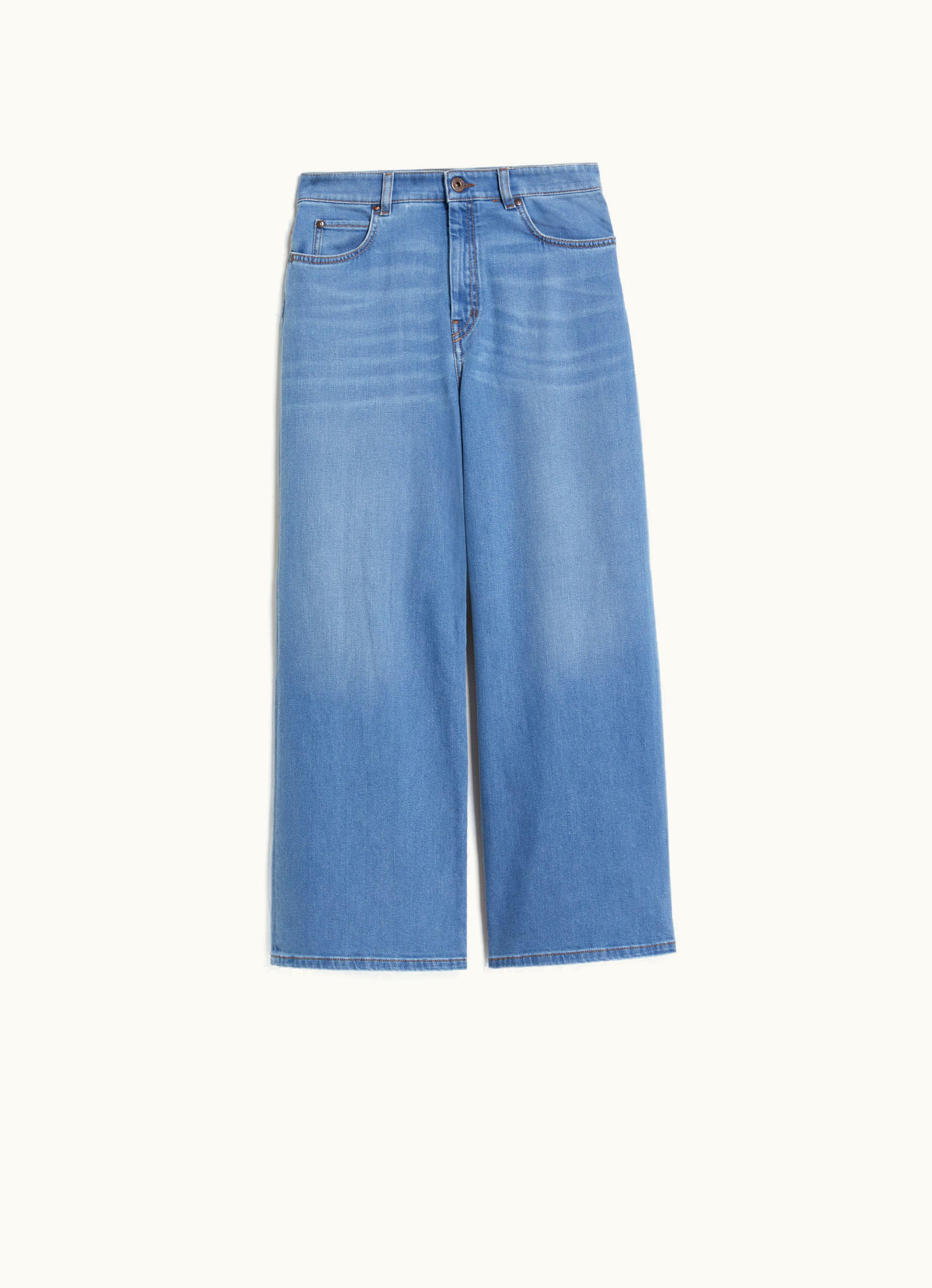 Max Mara Max Mara Sapri Organic Cotton Relaxed-fit Flared Denim Jeans Navy