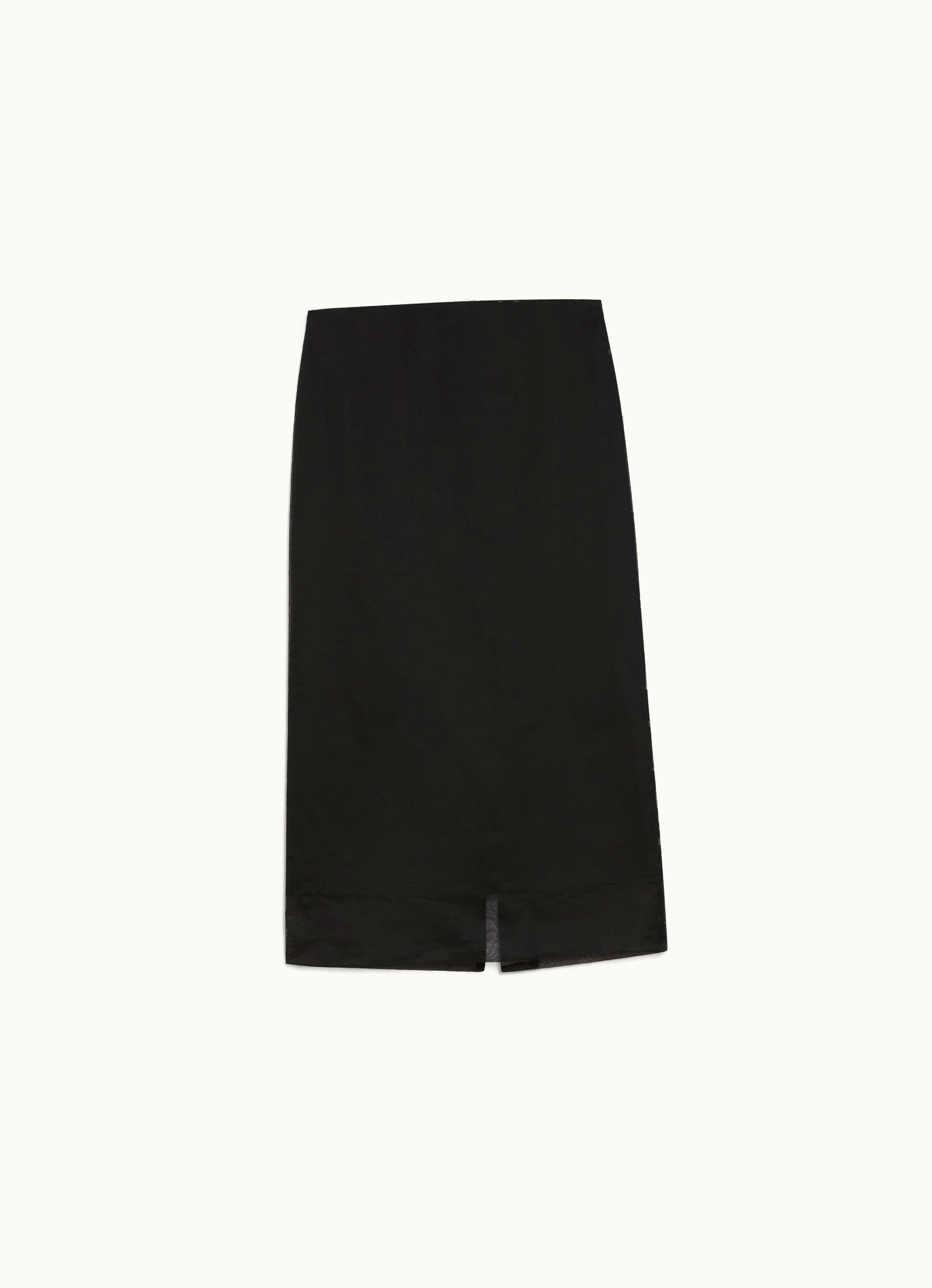 Max Mara Max Mara Double-layered Skirt Black Aceti1234