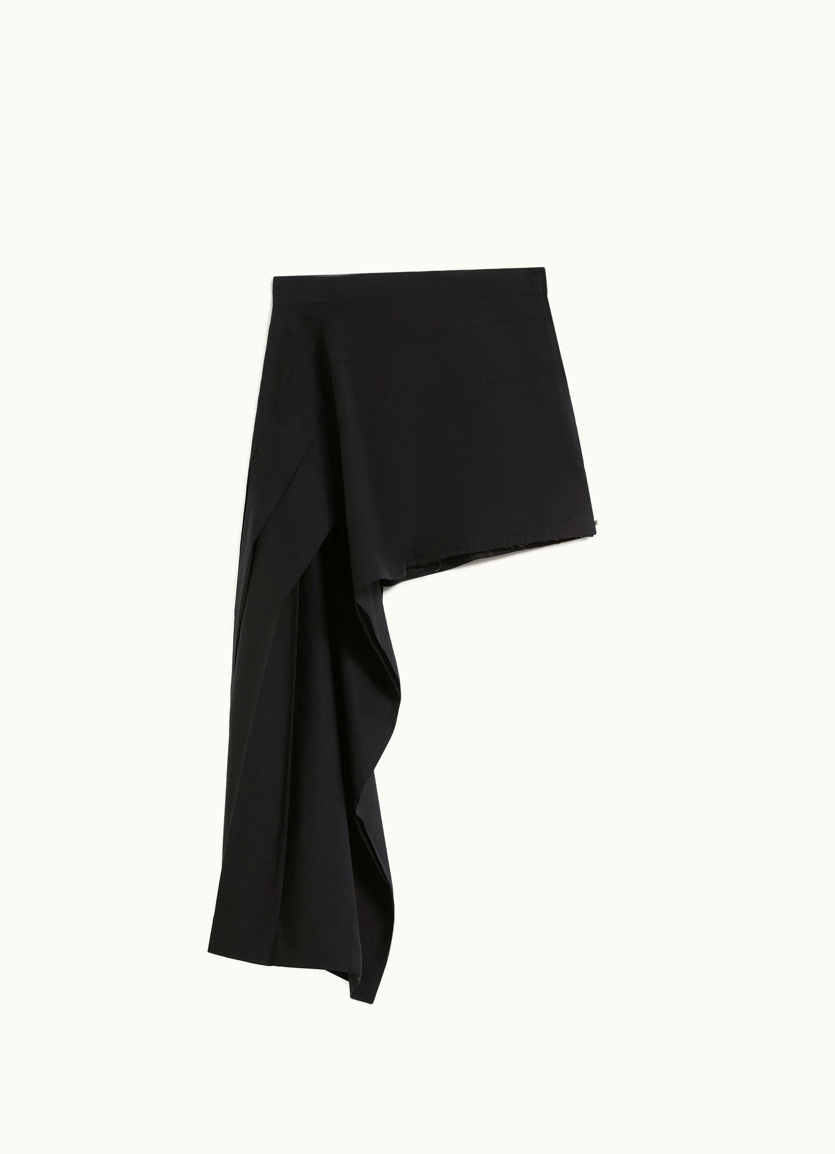 Max Mara Max Mara Short Asymmetrical Skirt Black Kartal