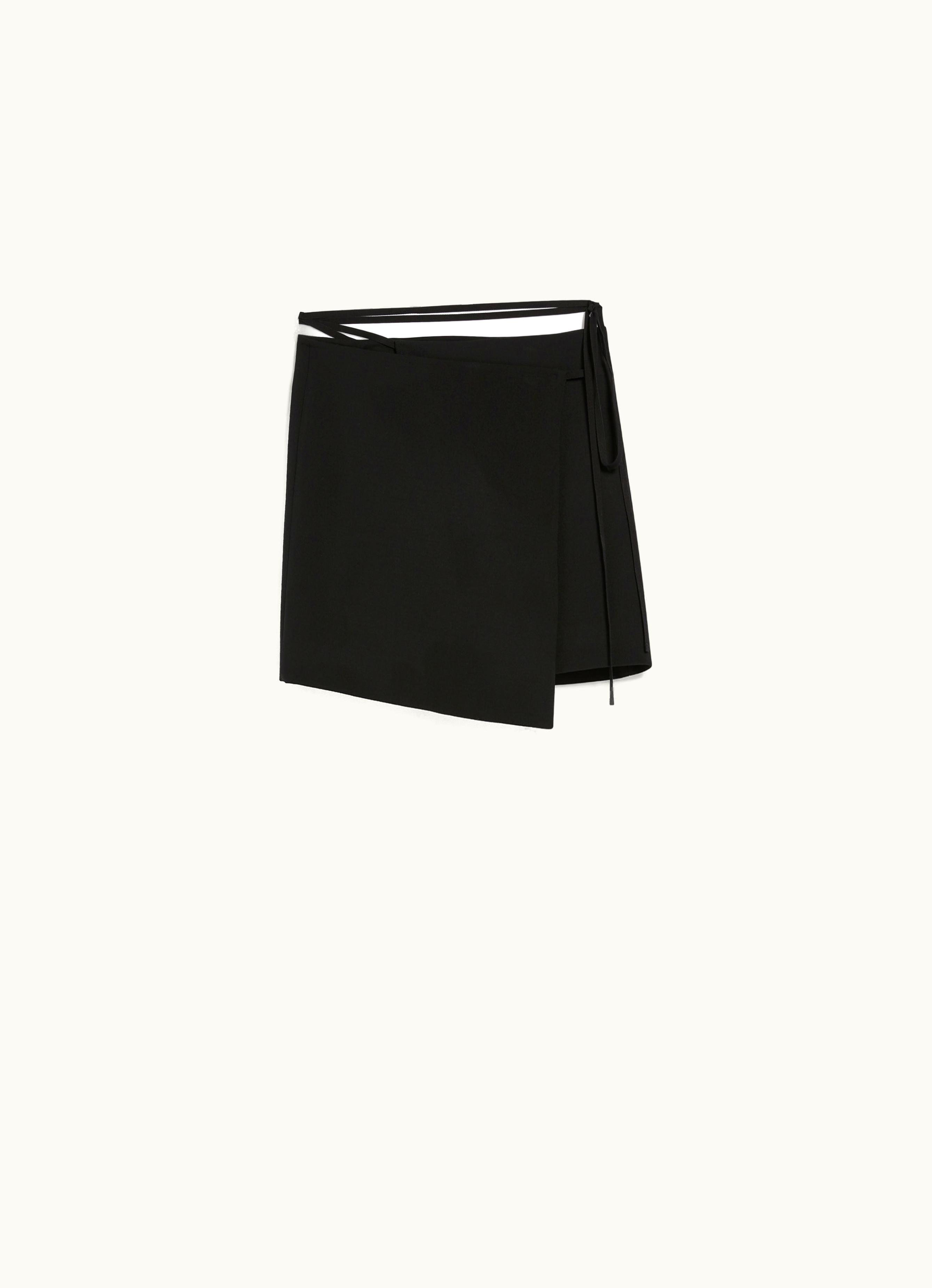 Max Mara Max Mara Mini Wrap Skirt Black Genny