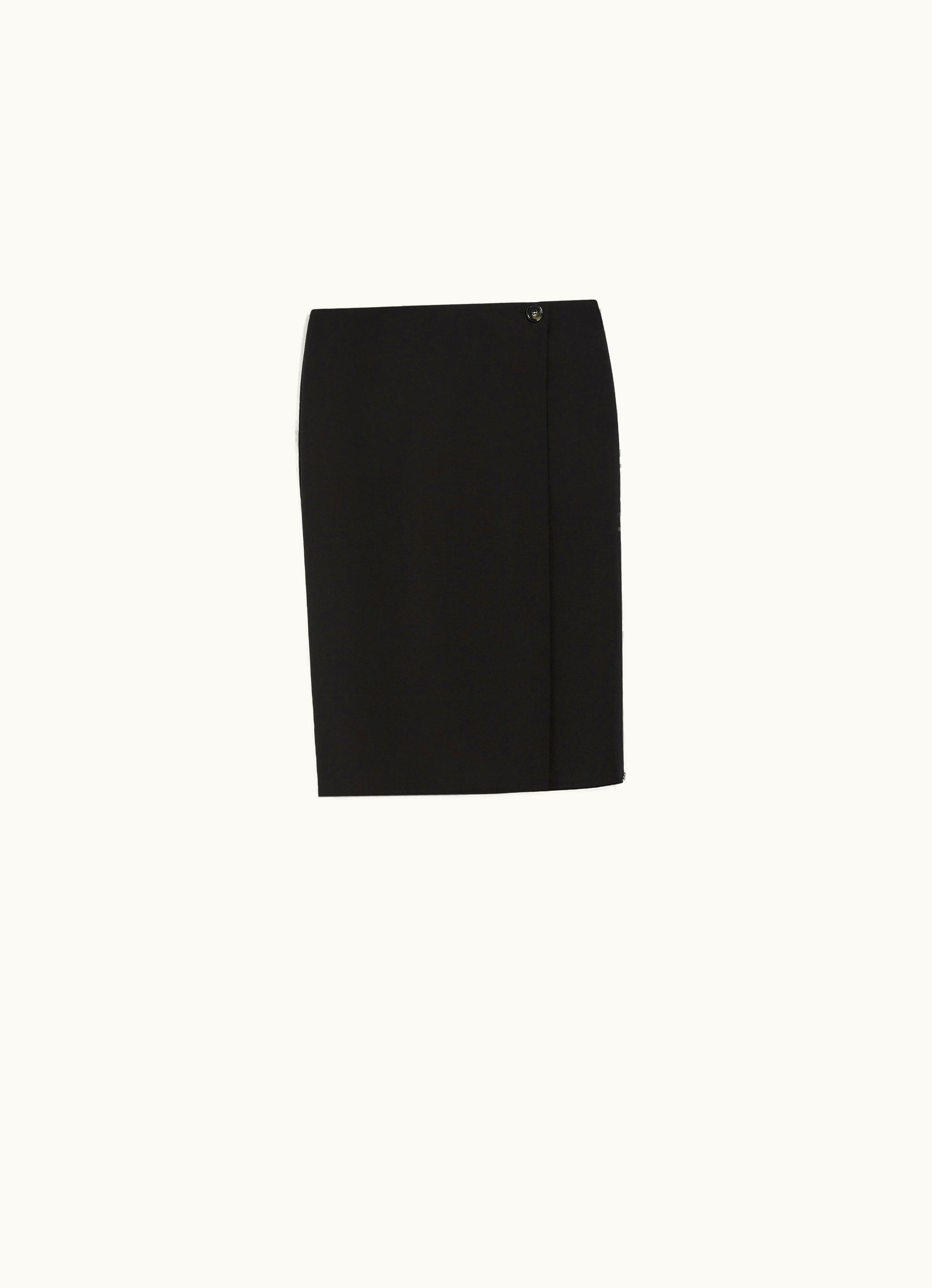 Max Mara Max Mara Wrap Skirt Black Meris