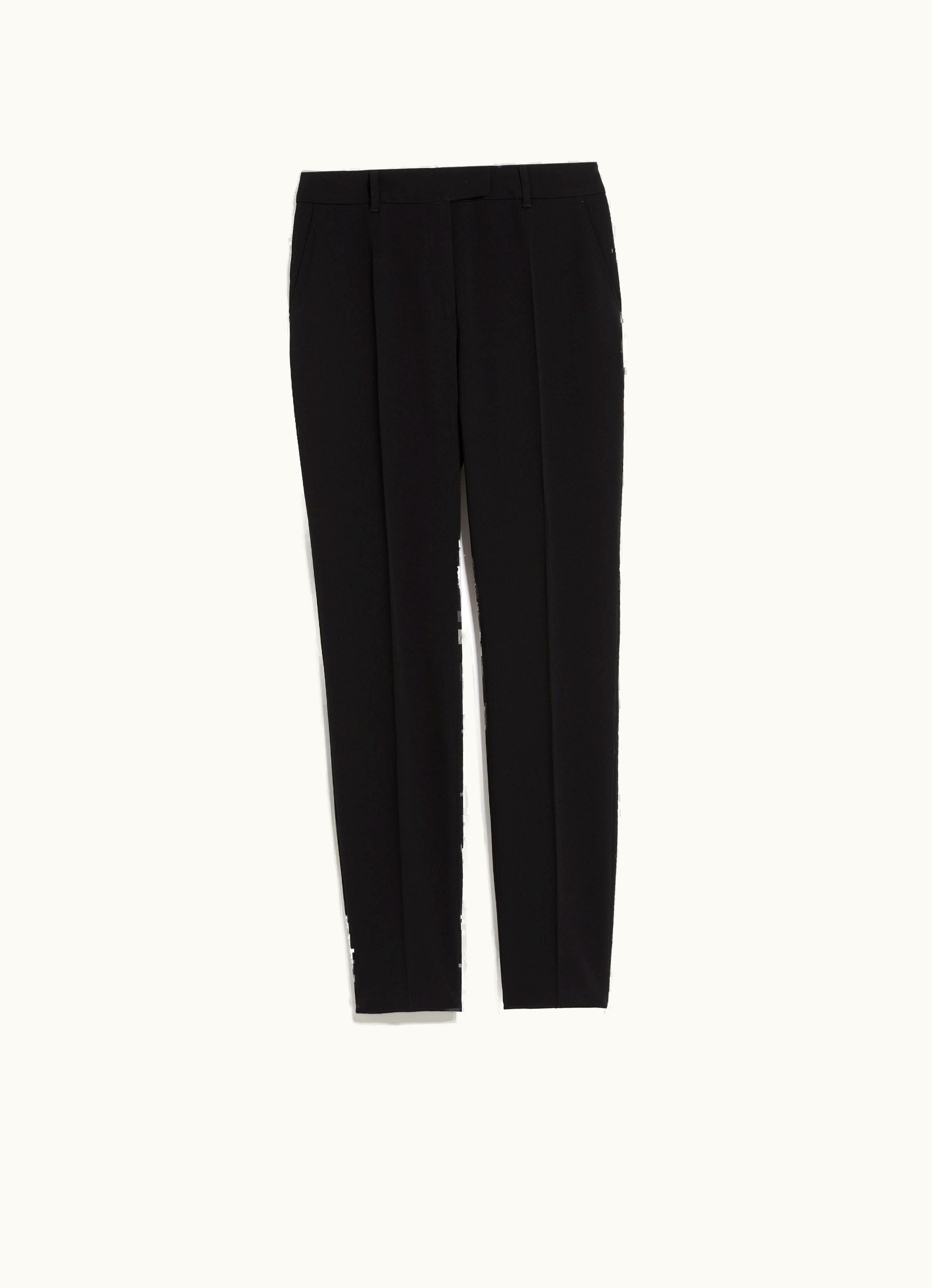 Max Mara Max Mara Straight-fit Technical Cady Trousers Black Jerta
