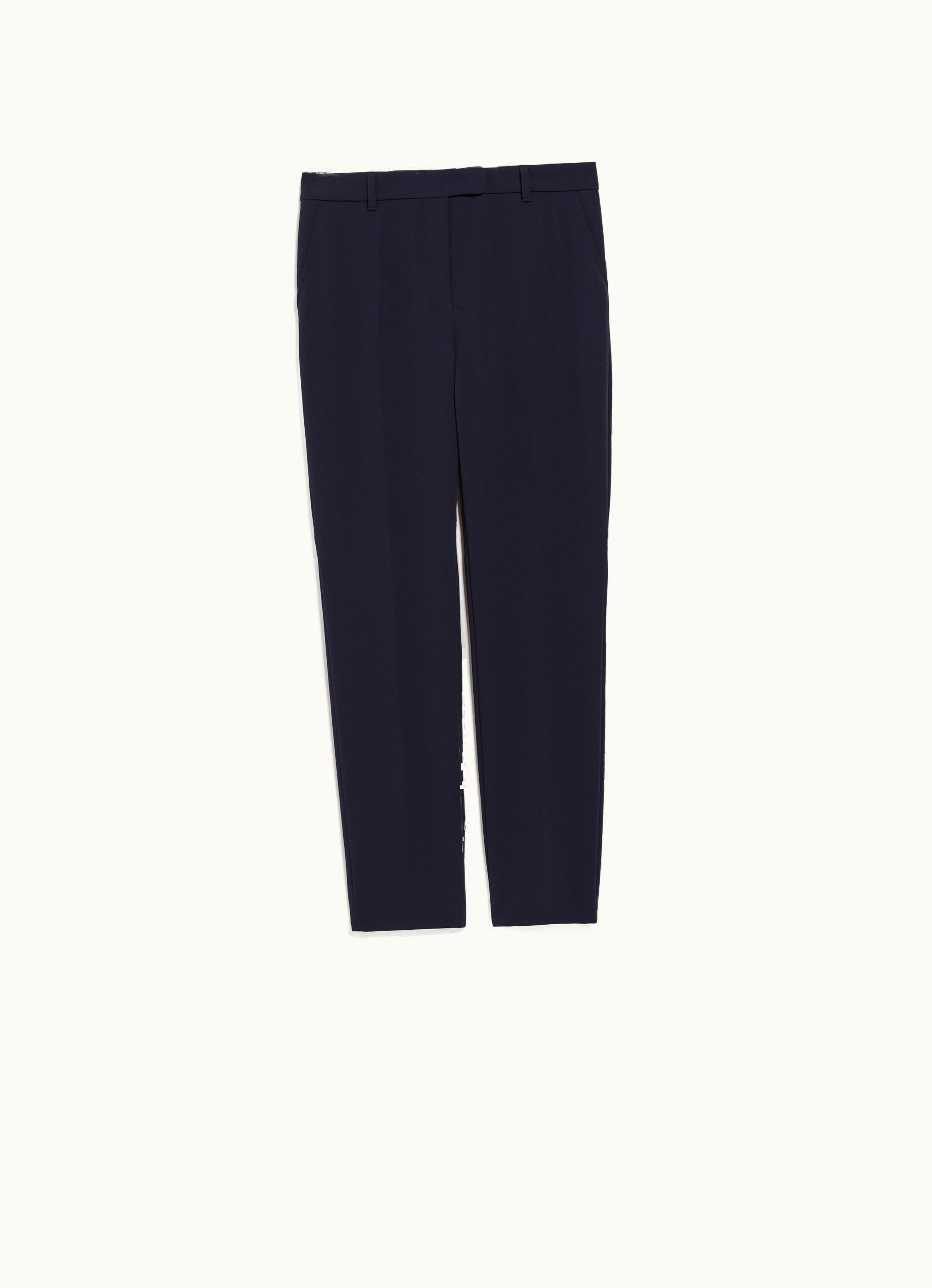 Max Mara Max Mara Slim Fit Cady Trousers Navy Jerta