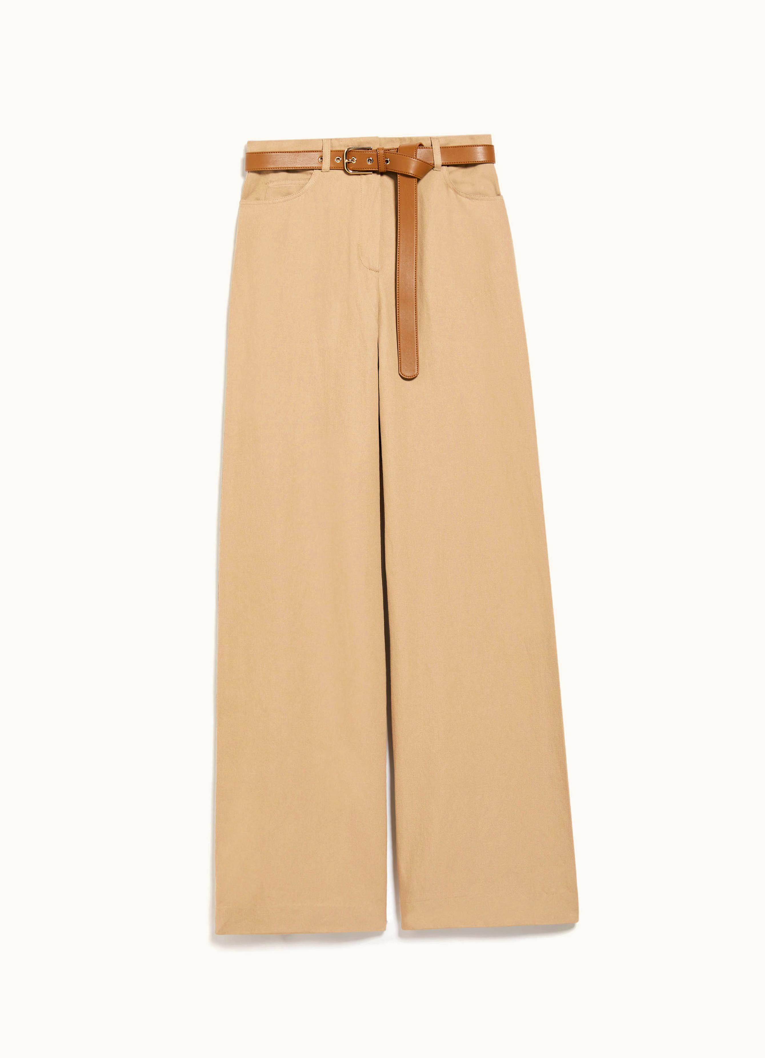 Max Mara Max Mara 5-pocket Drill Trousers Camel Cobalto