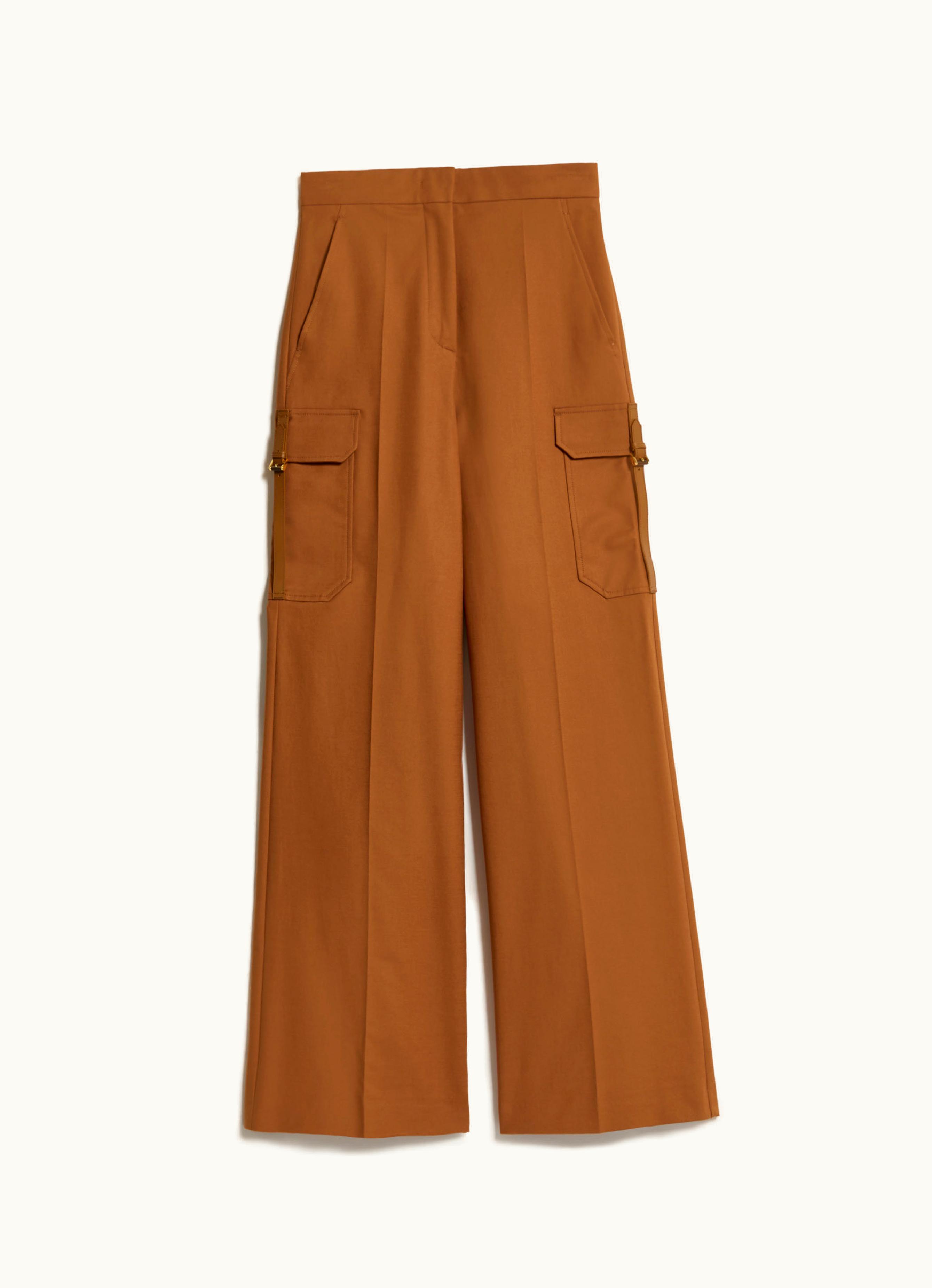 Max Mara Max Mara Stretch Satin Wide Trousers Tobacco Edda