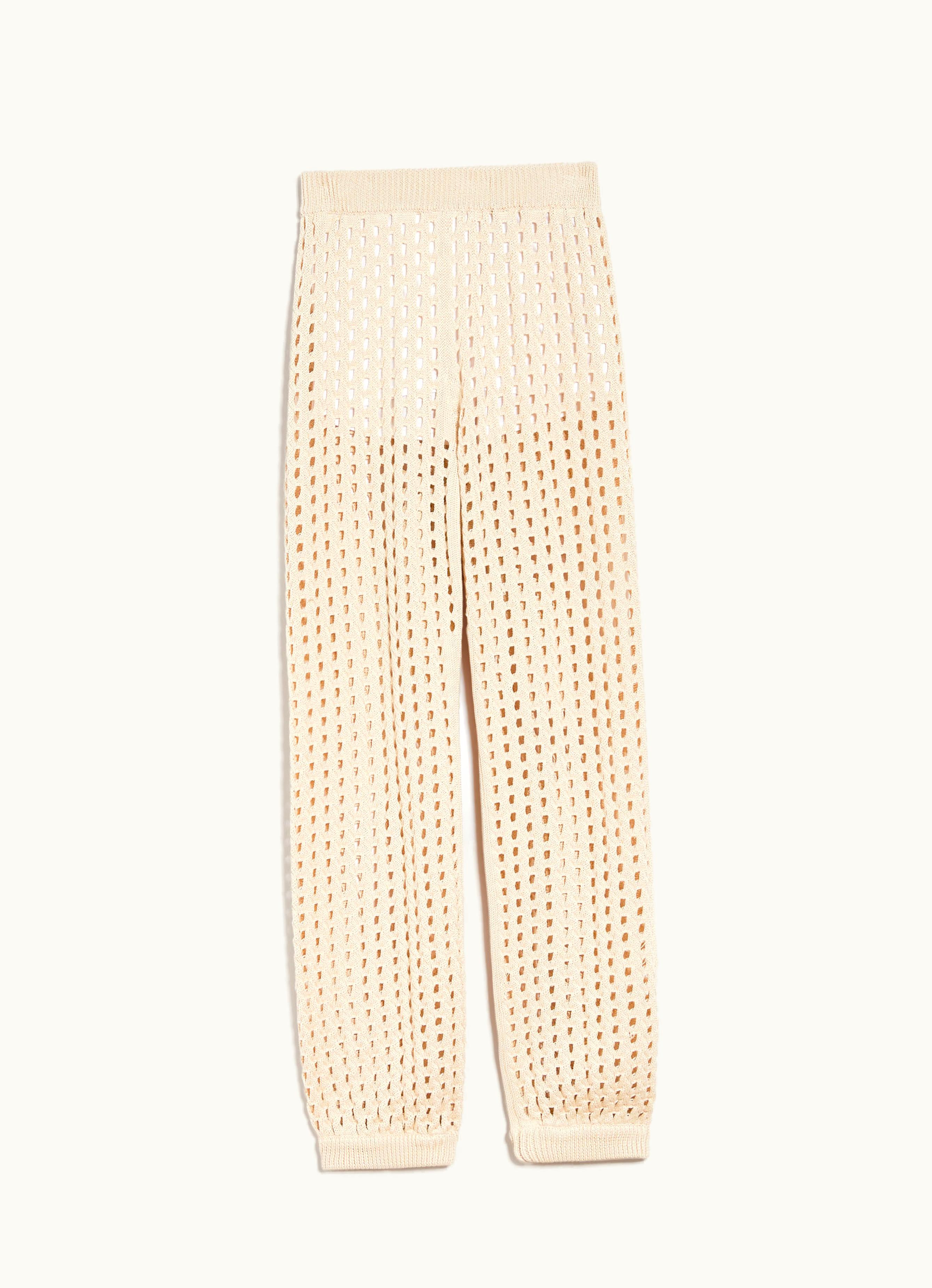 Max Mara Max Mara Mesh Joggers In Cotton Ivory Cecina