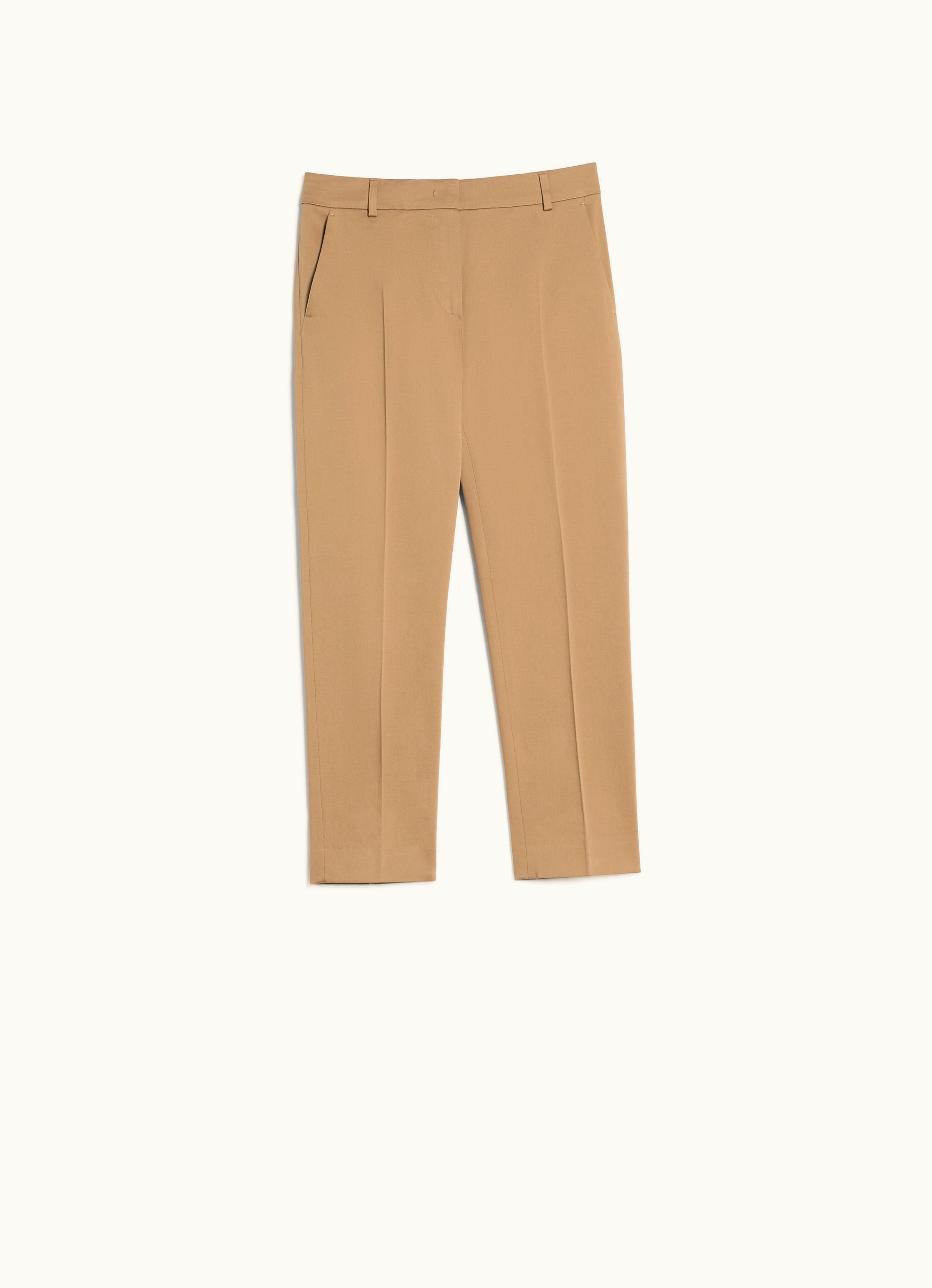 Max Mara Max Mara Stretch Satin Cropped Trousers Clay Lince