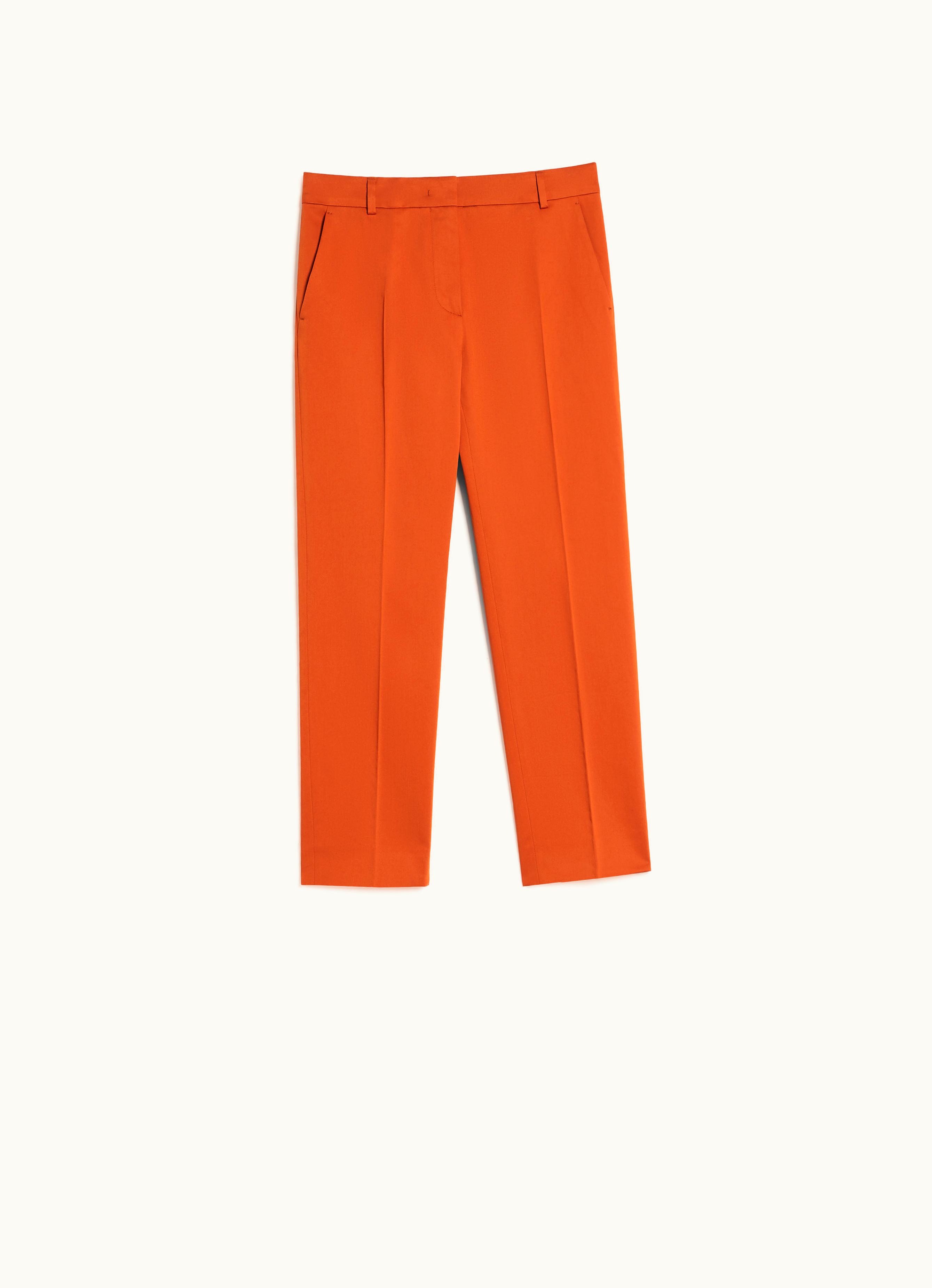 Max Mara Max Mara Stretch Satin Cropped Trousers Earth Lince
