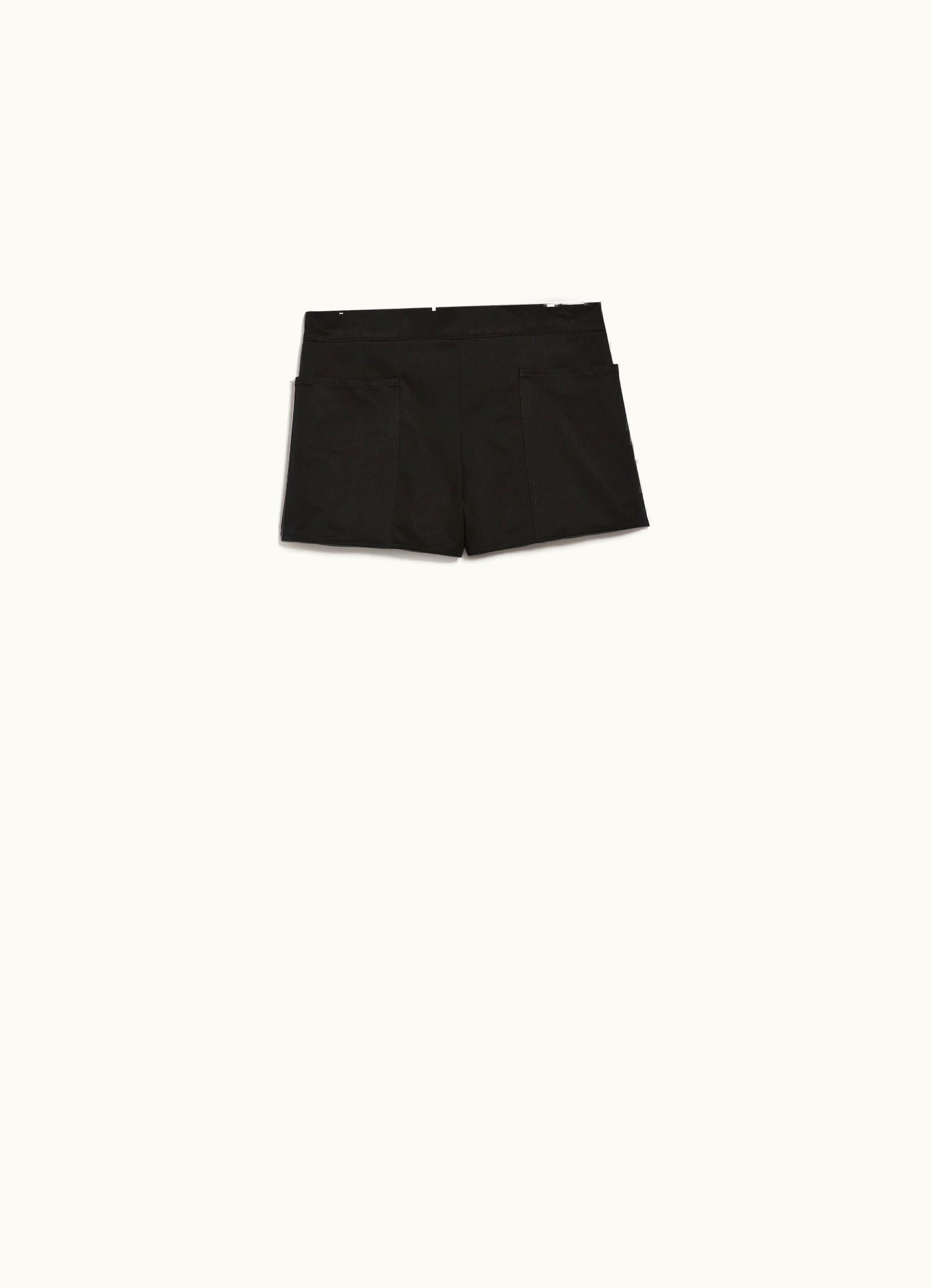 Max Mara Max Mara Stretch Gabardine Shorts Black Riad