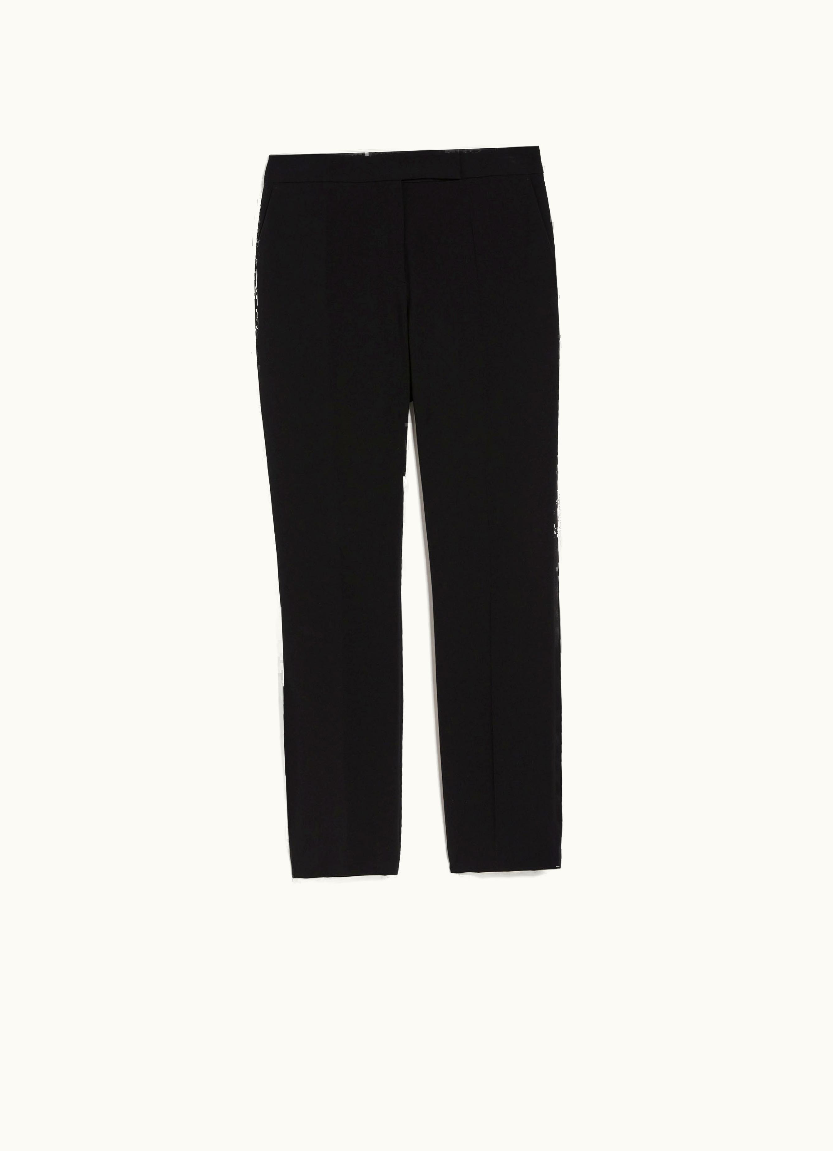 Max Mara Max Mara Cady Slim Tuxedo Trousers Black Idoneo