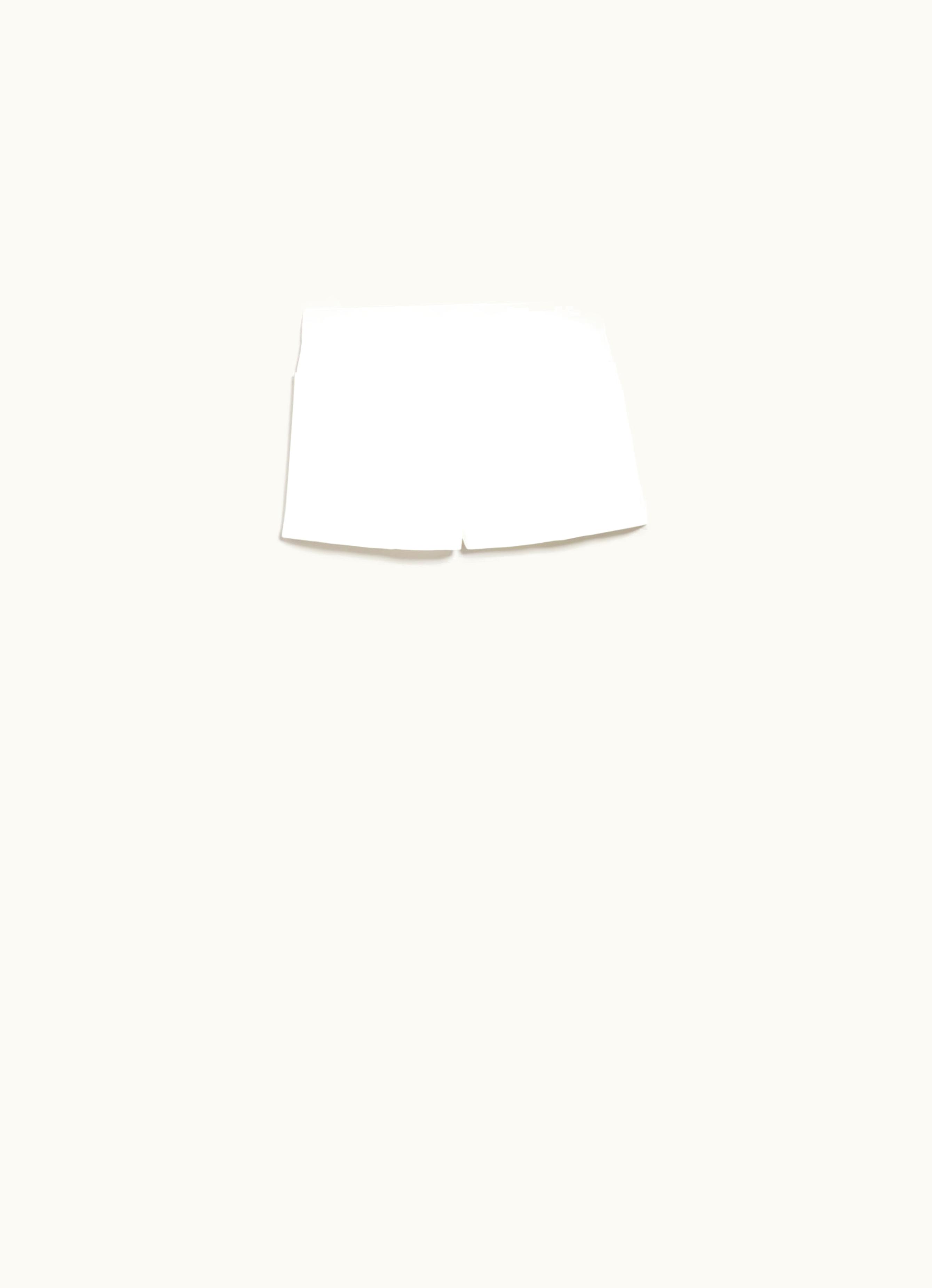 Max Mara Max Mara Stretch Gabardine Shorts White Riad