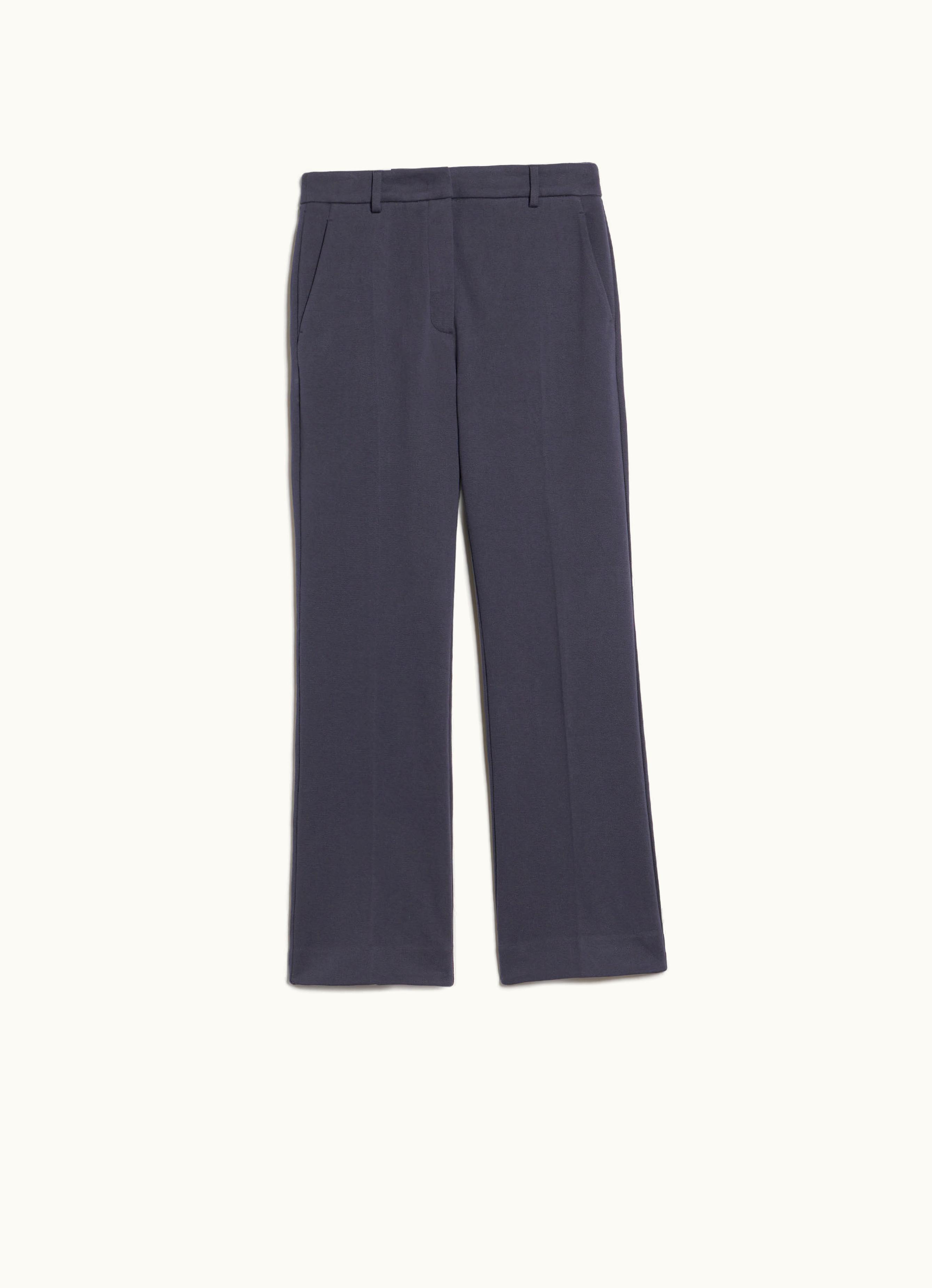 Max Mara Max Mara Piqué Jersey Trousers Navy Basco