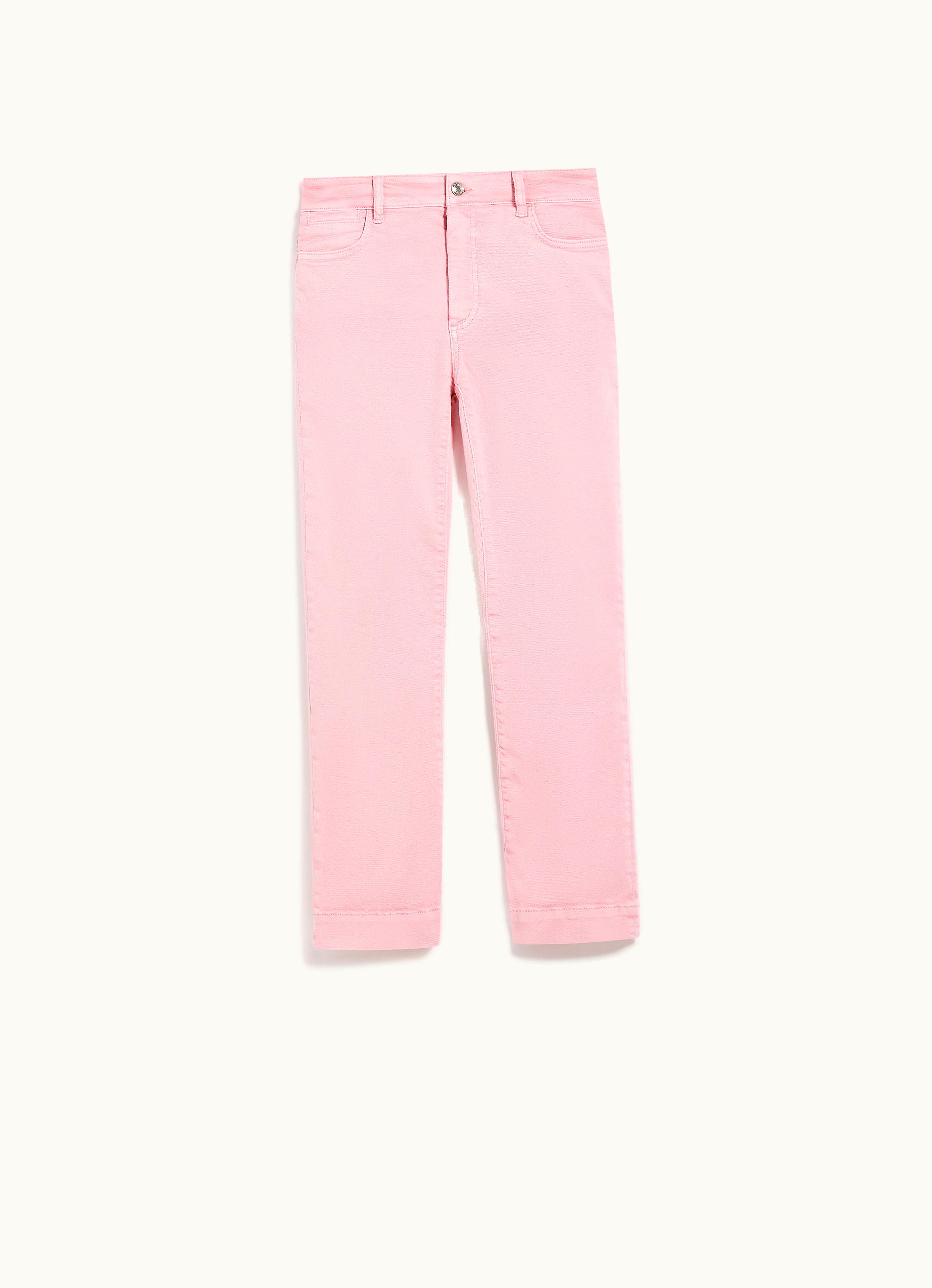 Max Mara Max Mara Denim Mini Flare Trousers Pink Nilly