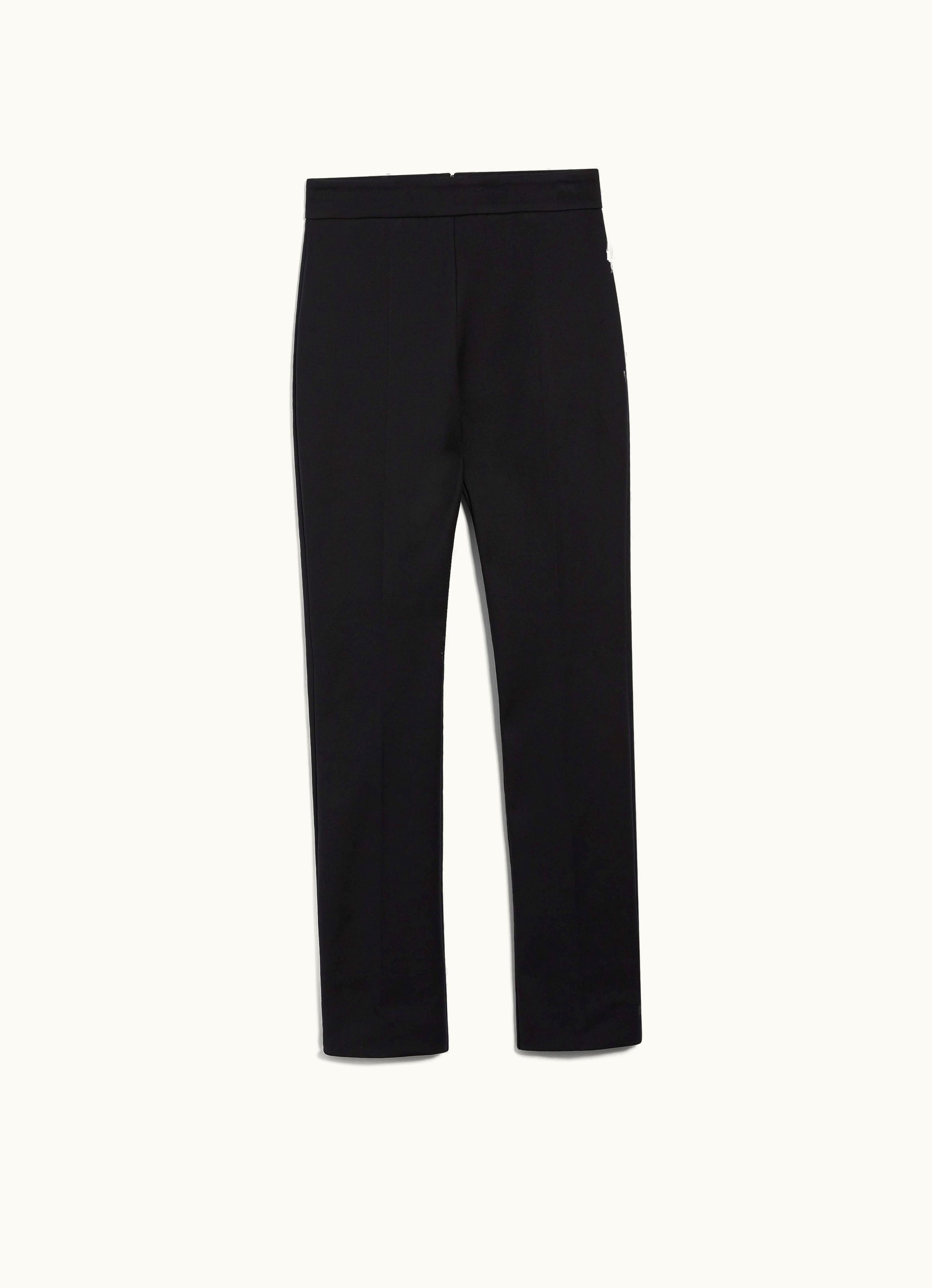 Max Mara Max Mara Double-faced Cotton Trousers Black Danila