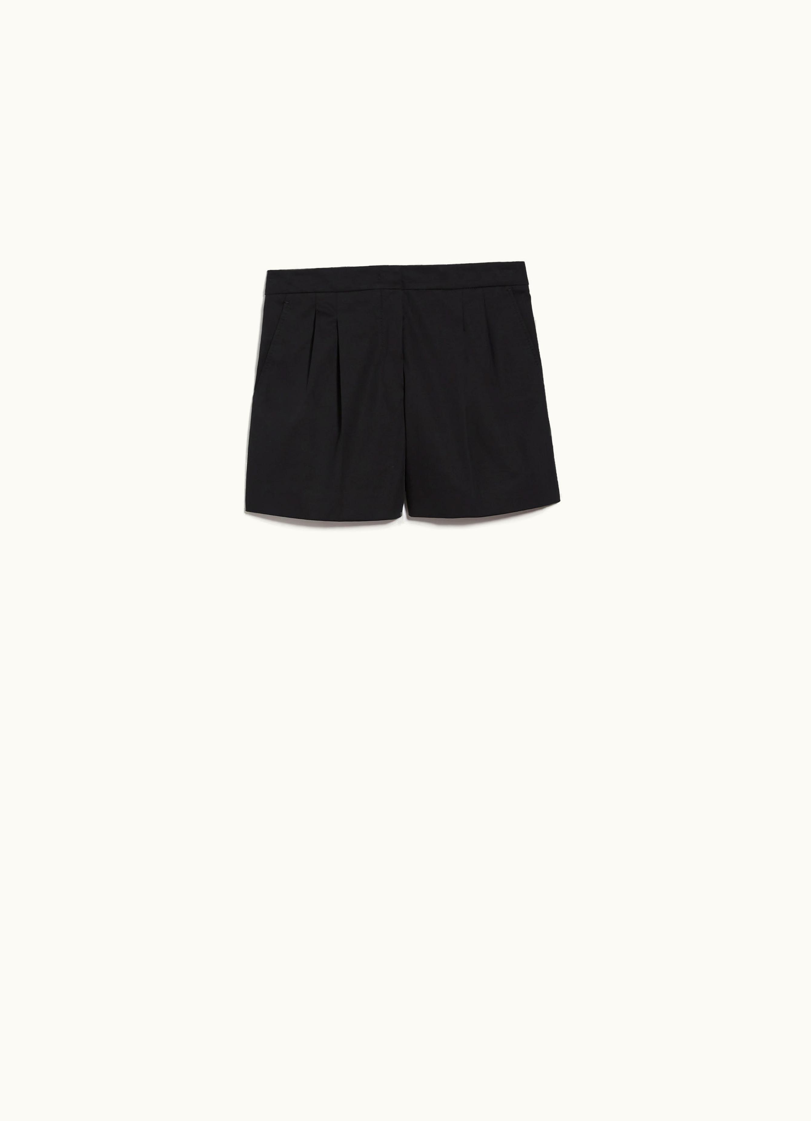 Max Mara Max Mara Cotton Gabardine Shorts Black Adria