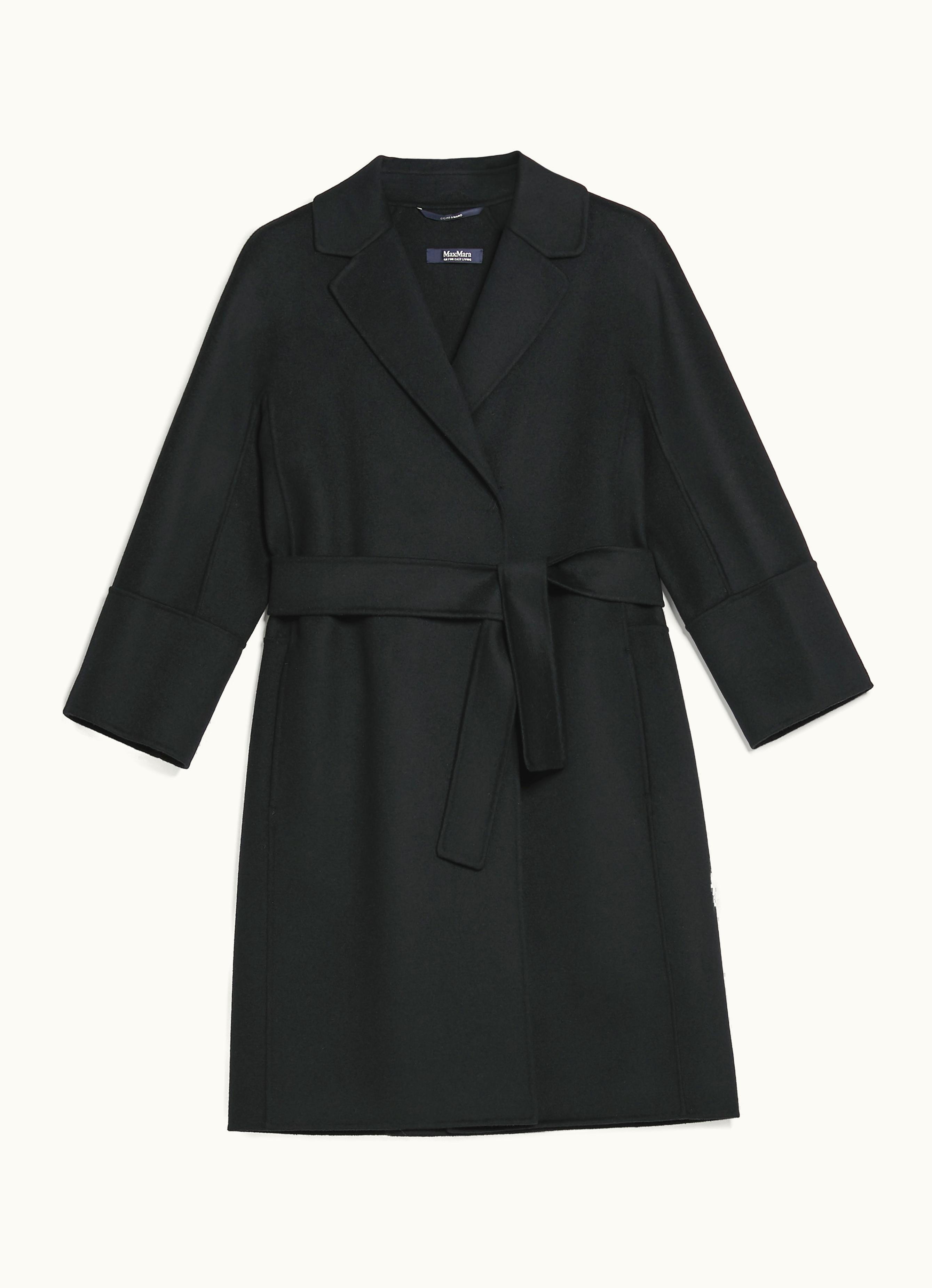 Max Mara Max Mara Short Wool Coat Black Arona