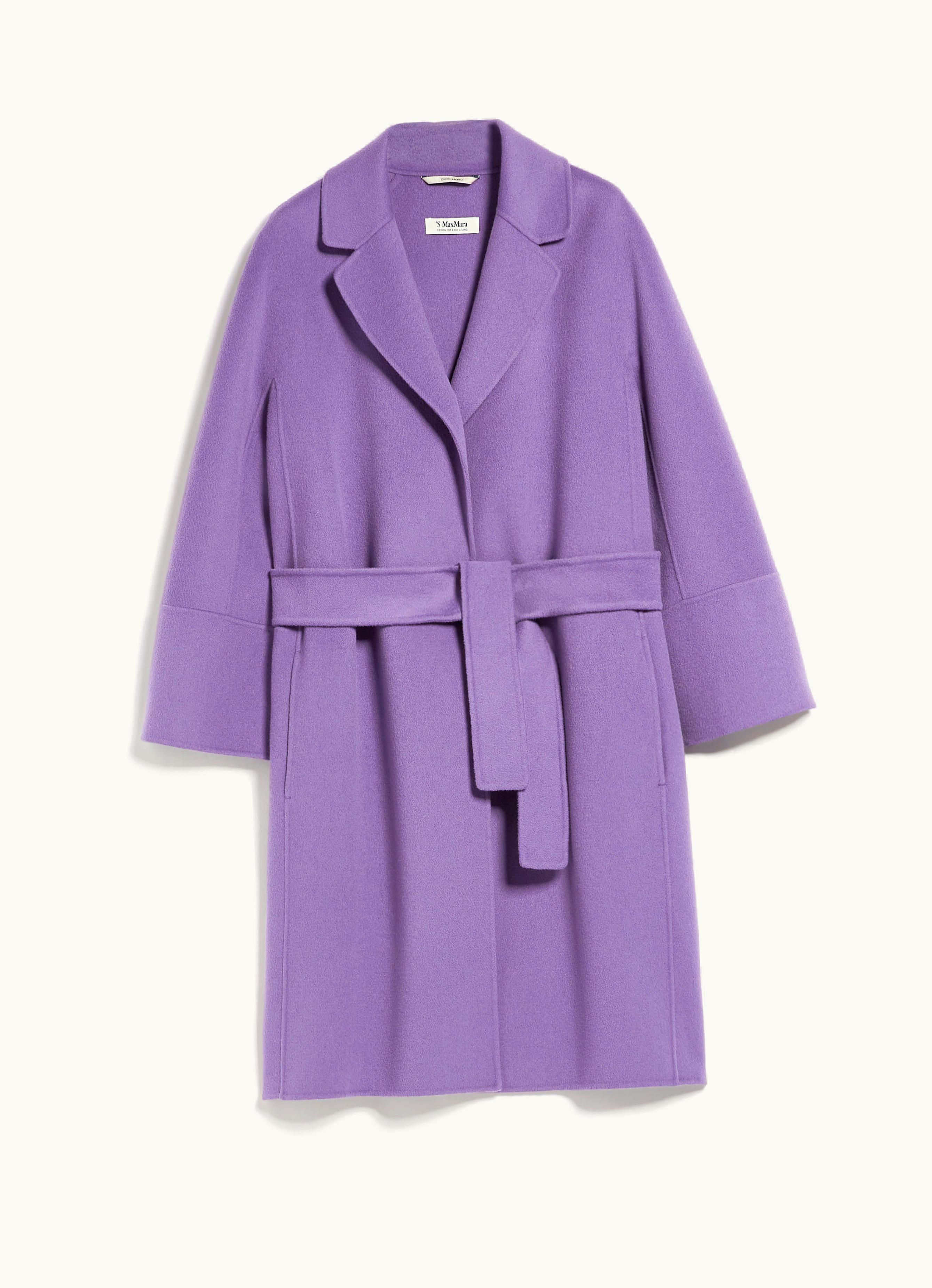 Max Mara Max Mara Wool Belted Coat Lavender Arona