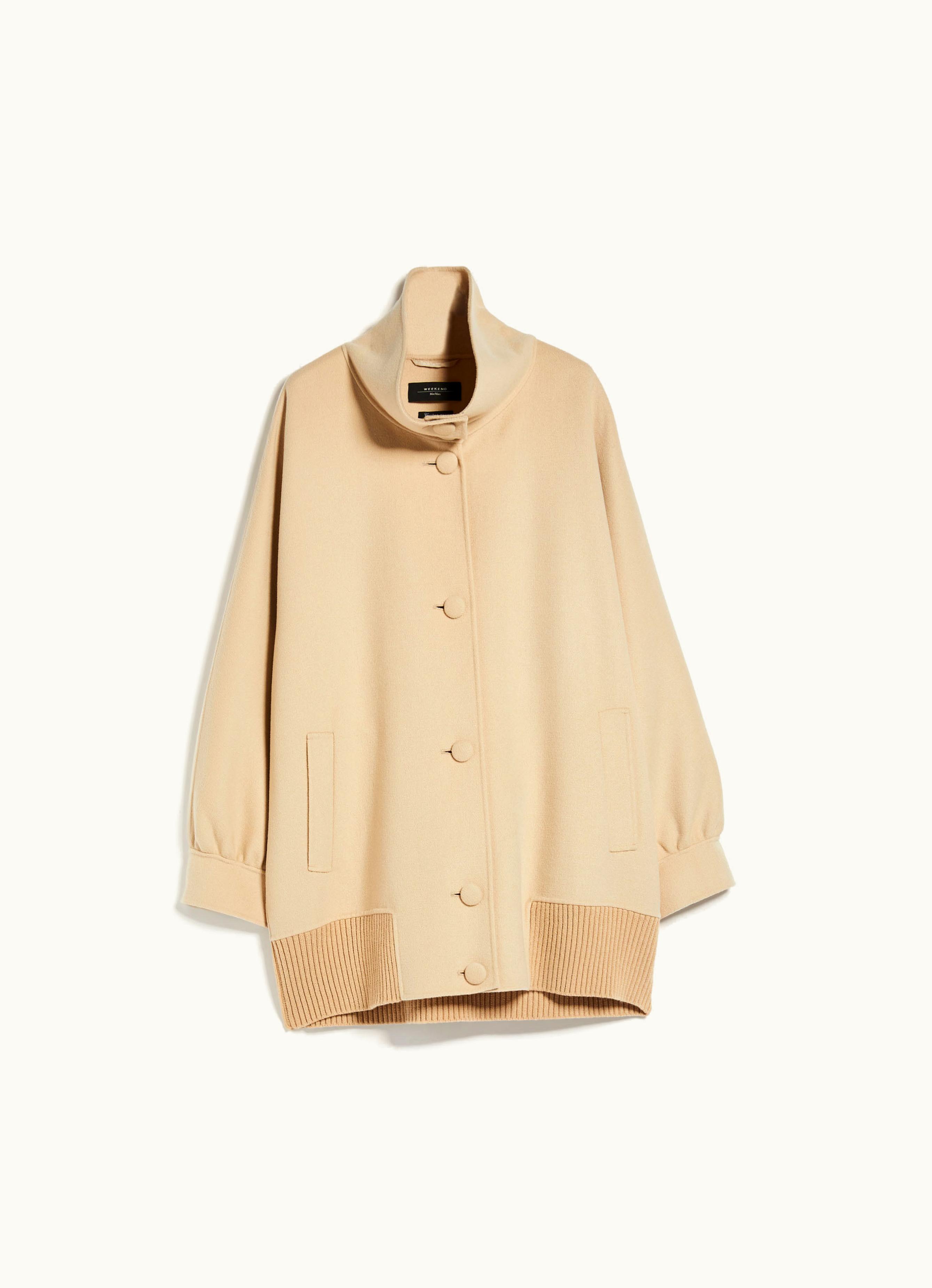Max Mara Max Mara Double-faced Wool Bomber Jacket Sand Rete