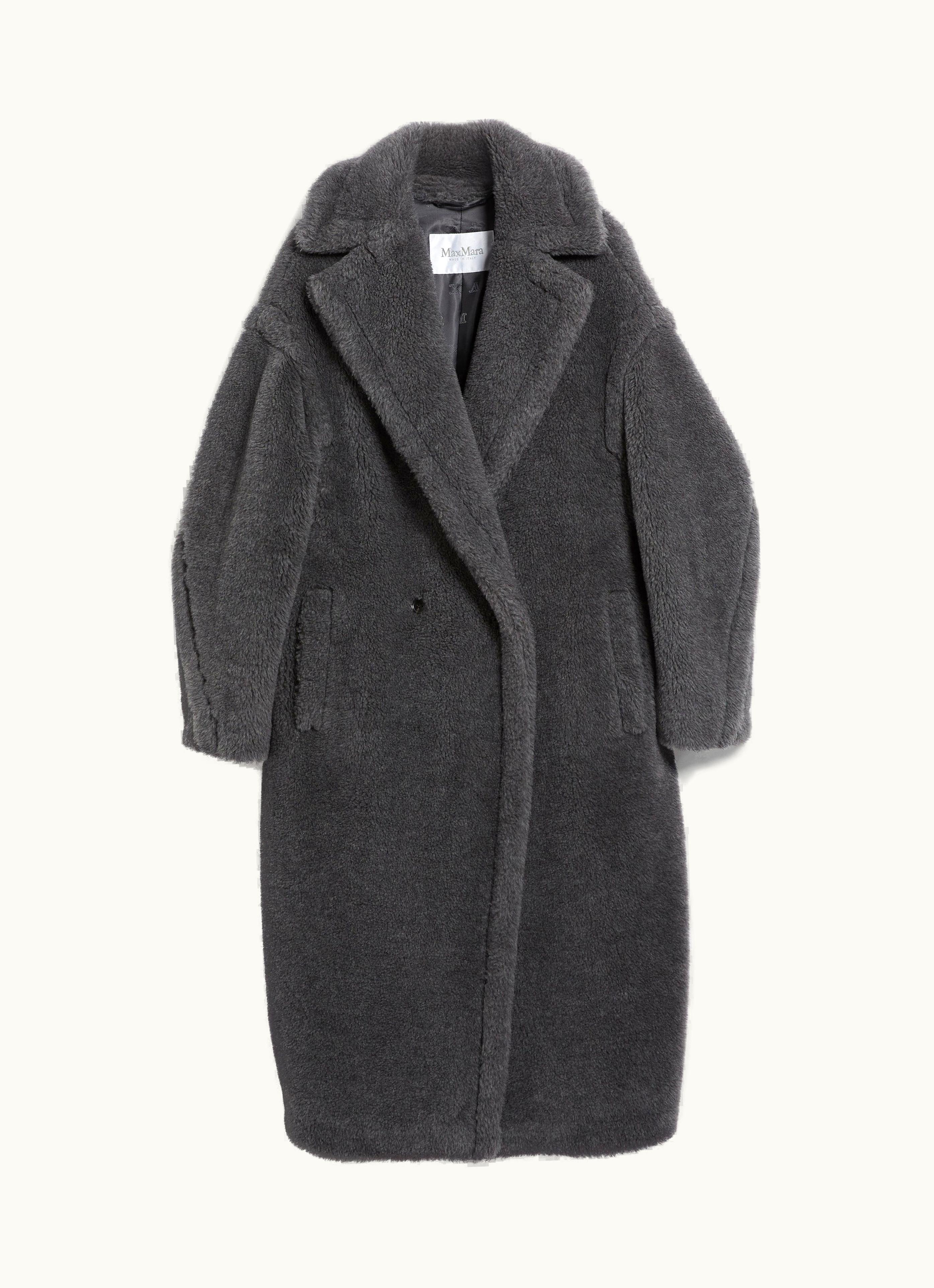Max Mara Max Mara Teddy Bear Icon Coat Medium Grey Teddy1