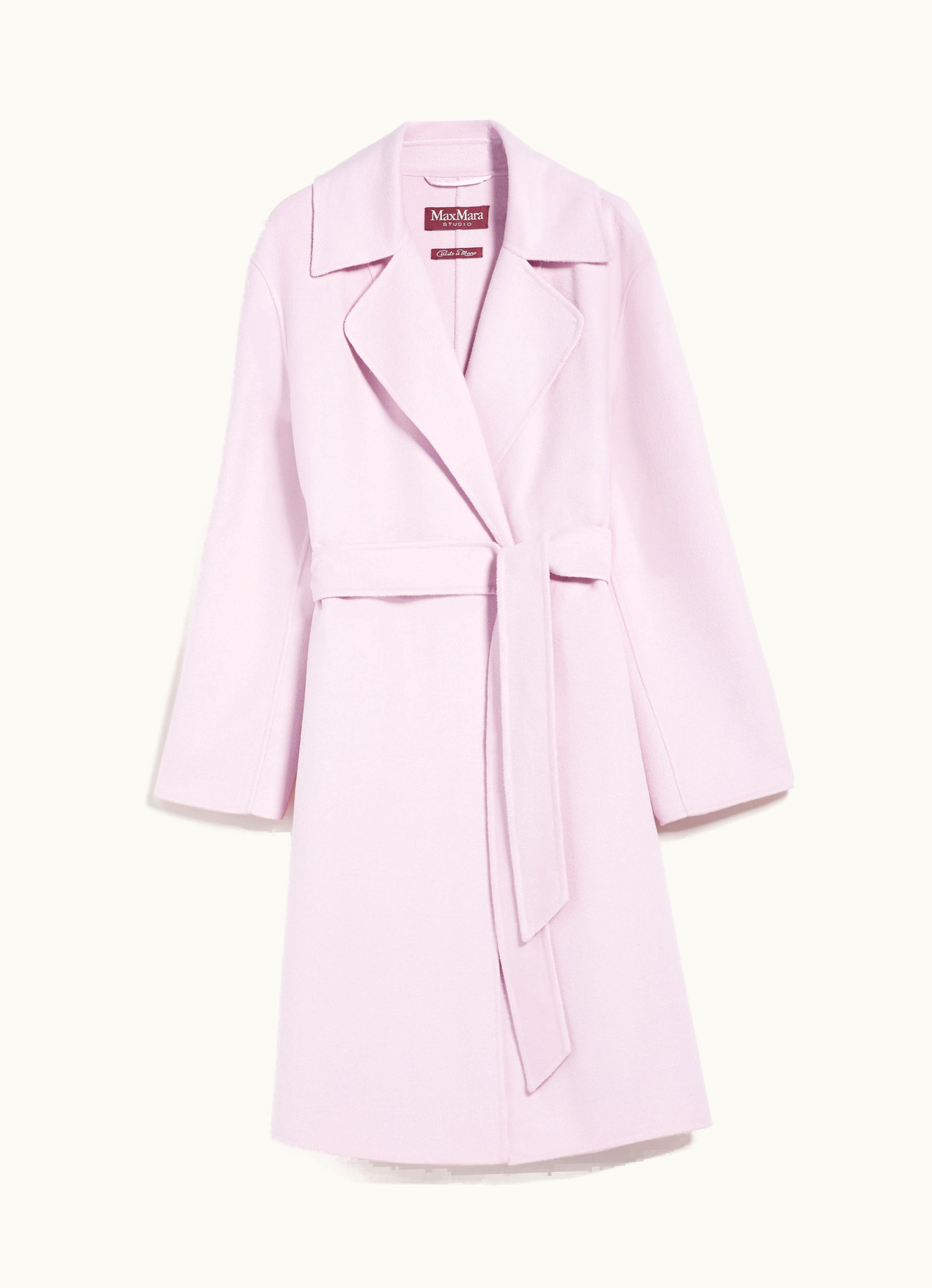 Max Mara Max Mara Wool Silk And Cashmere Coat Pink Totem