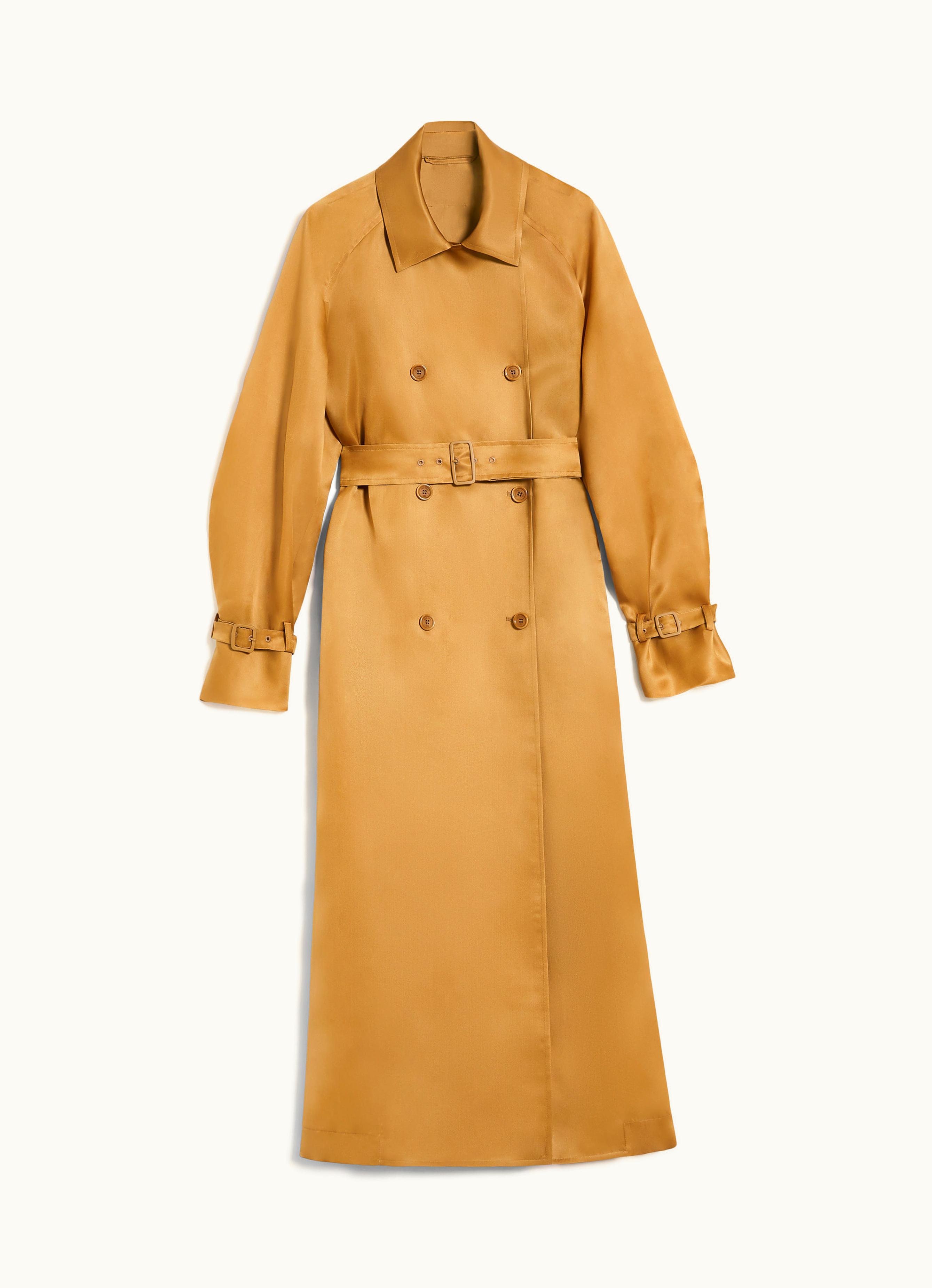 Max Mara Max Mara Oversized Organza Trench Coat Tobacco Sacco