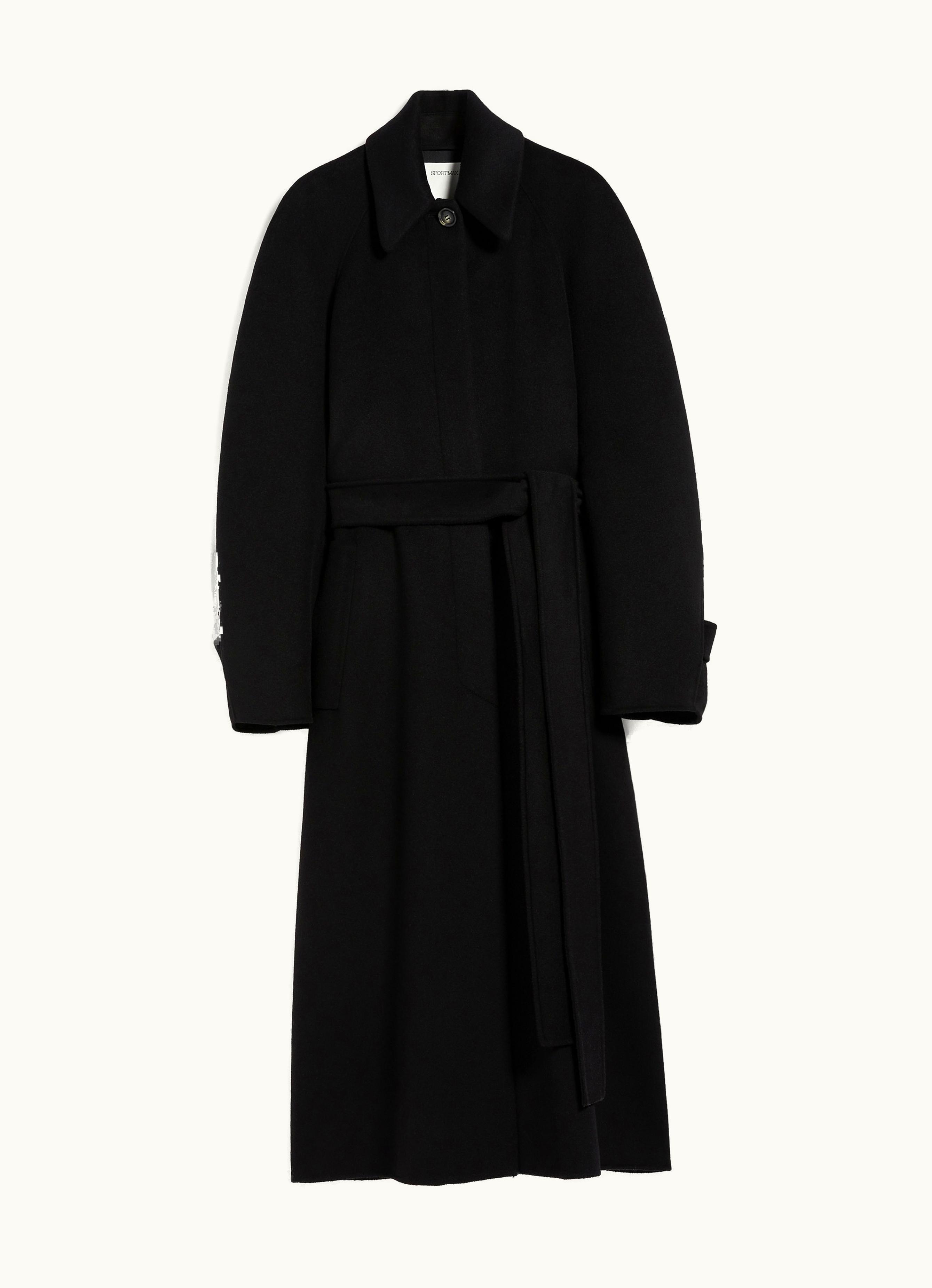 Max Mara Max Mara Wool Trench Coat Black Azzorre