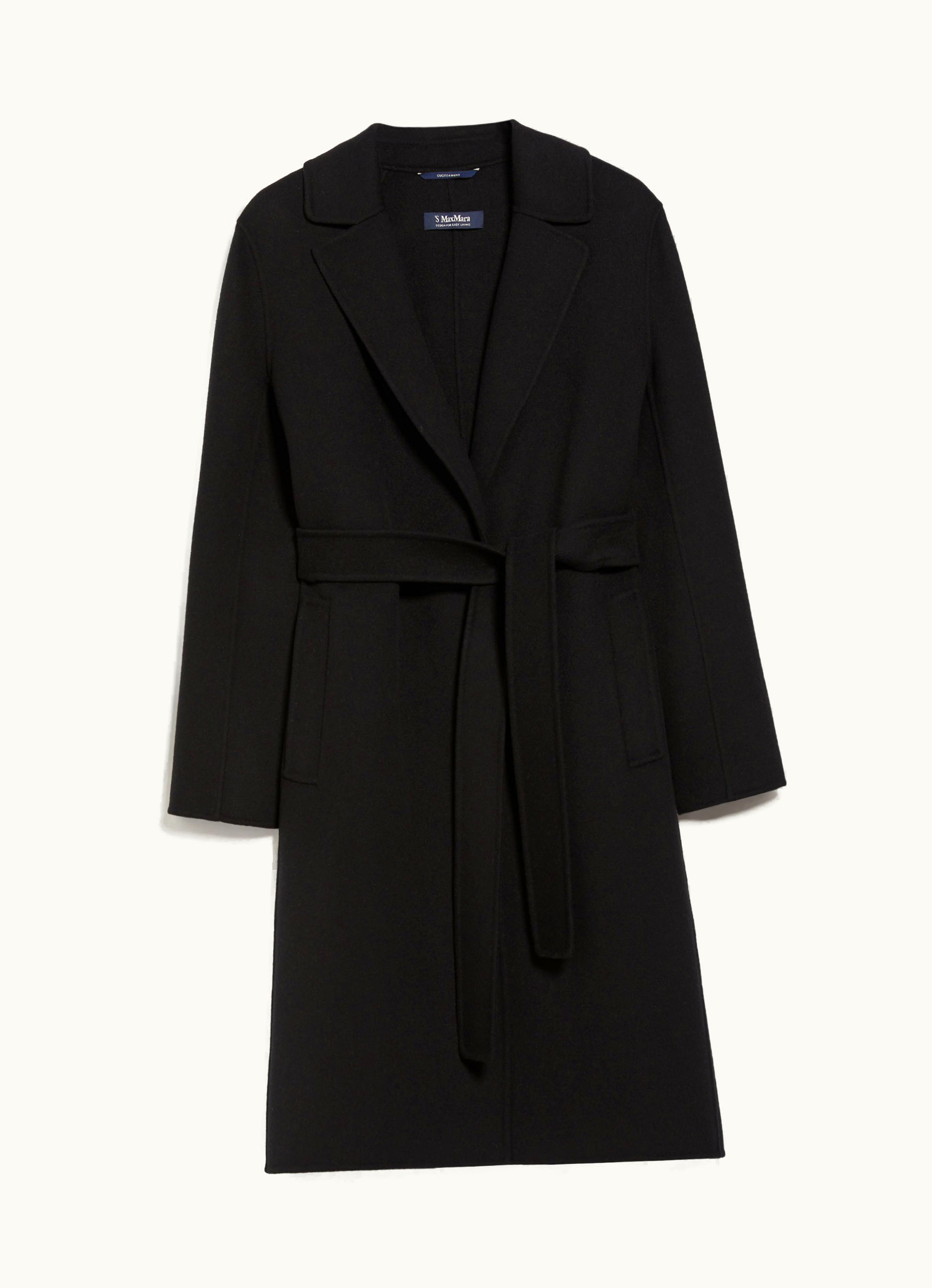 Max Mara Max Mara Wool Robe Coat Black Pauline