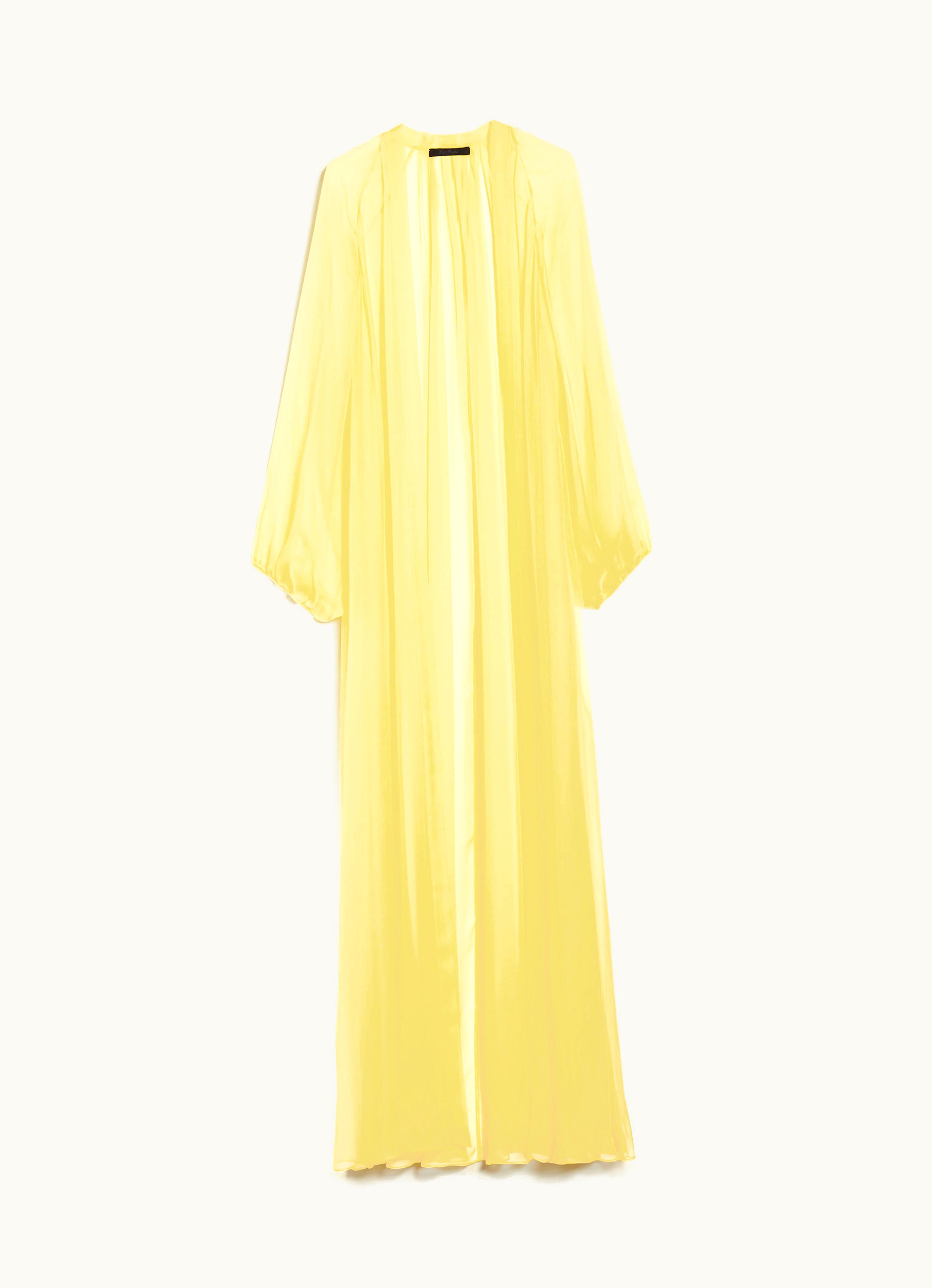 Max Mara Max Mara Silk Chiffon Duster Coat Lemon Medicea