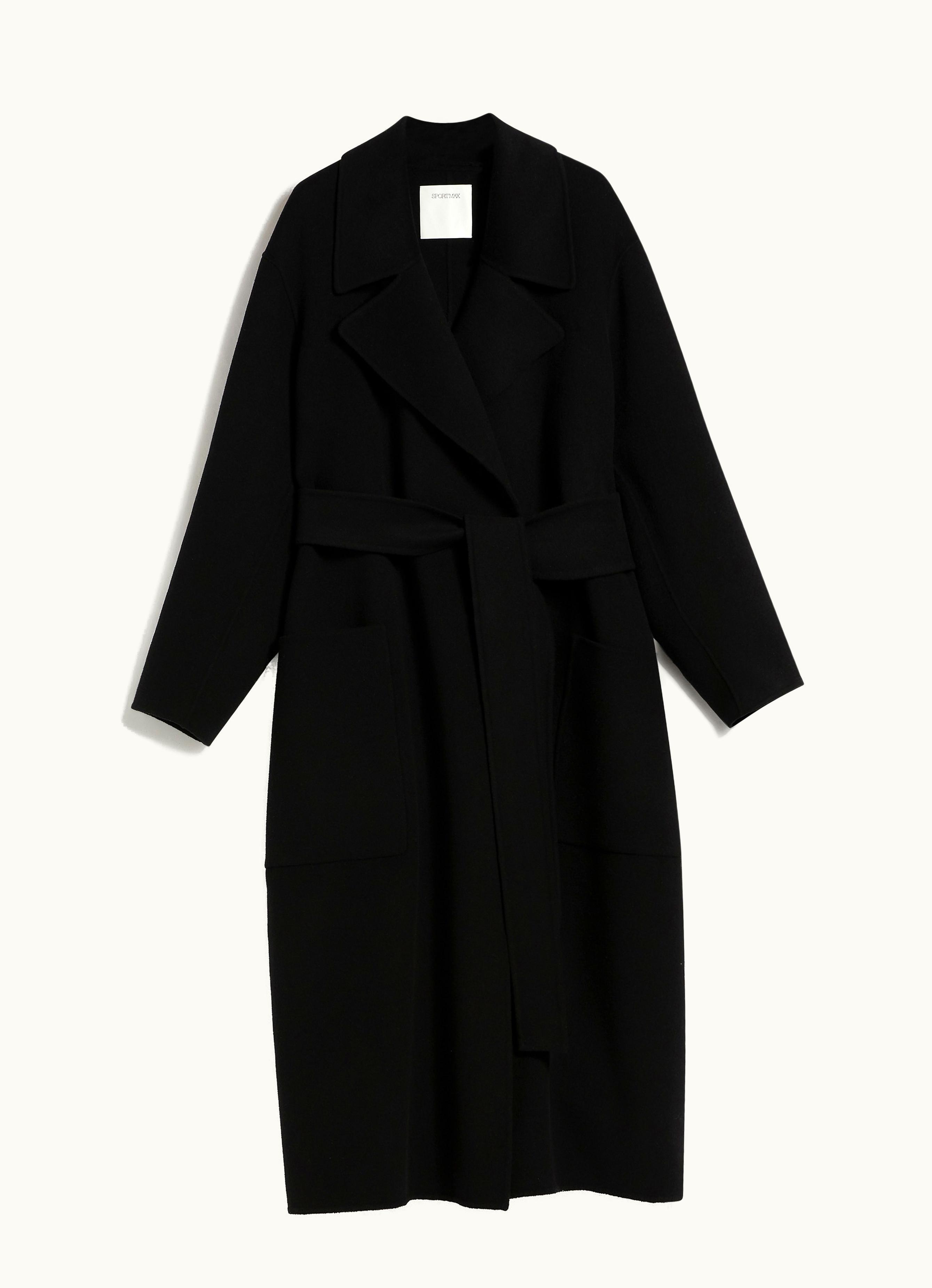 Max Mara Max Mara Belted Coat Black Veleno