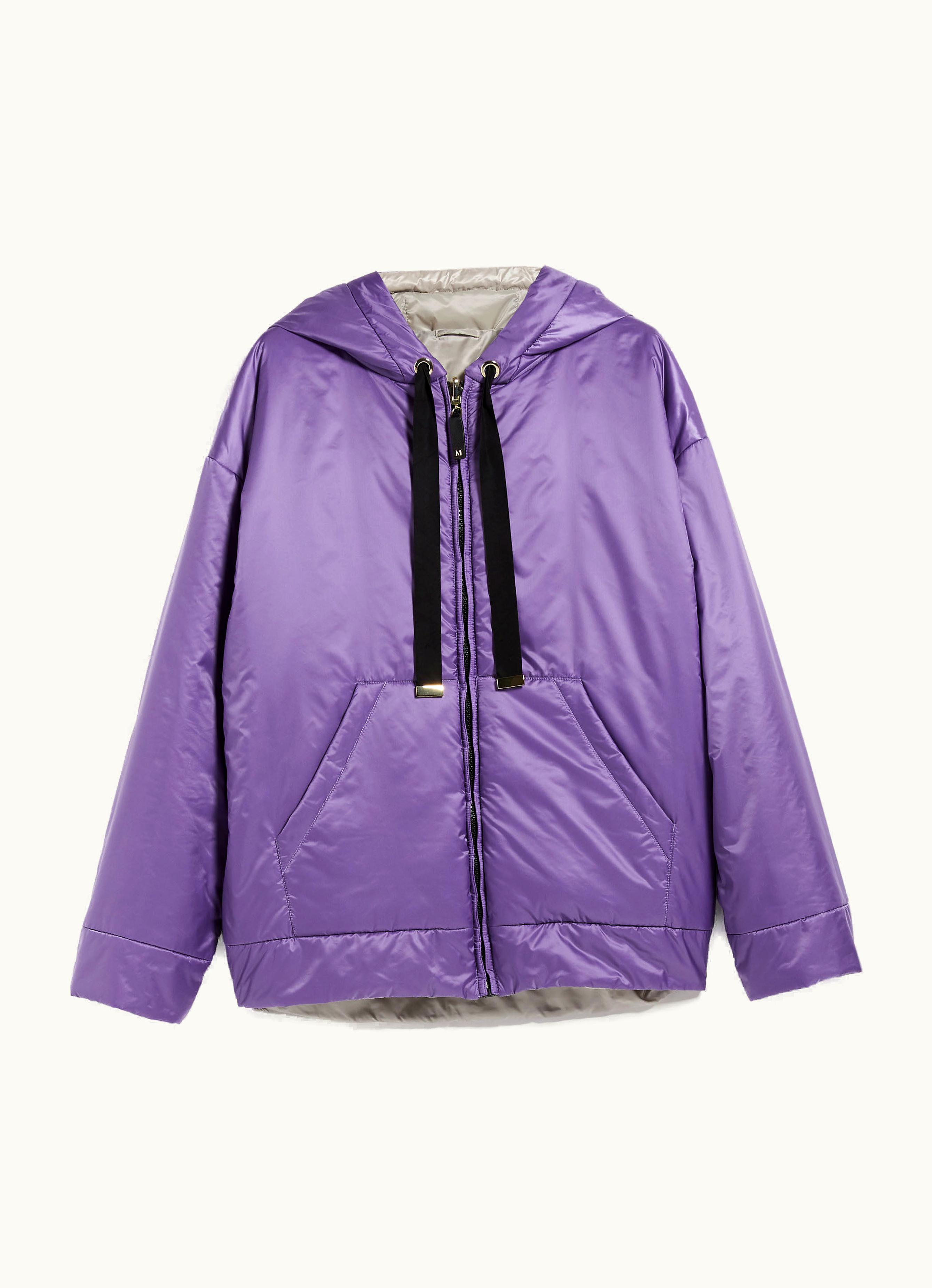 Max Mara Max Mara Reversible Parka In water-resistant Canvas Lavender Greenbox