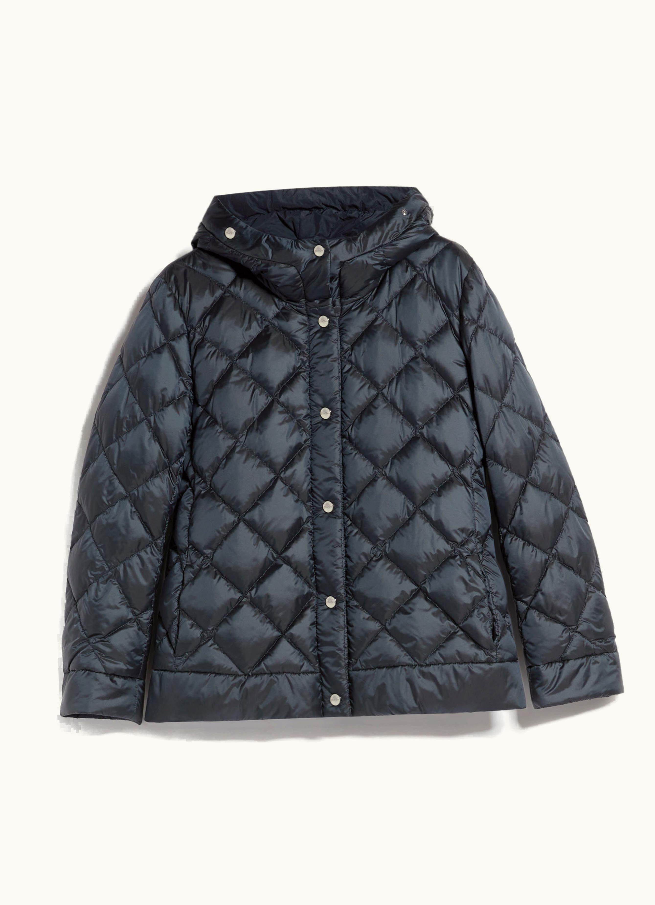 Max Mara Max Mara Reversible Down Jacket In water-resistant Canvas Midnightblue Risoft