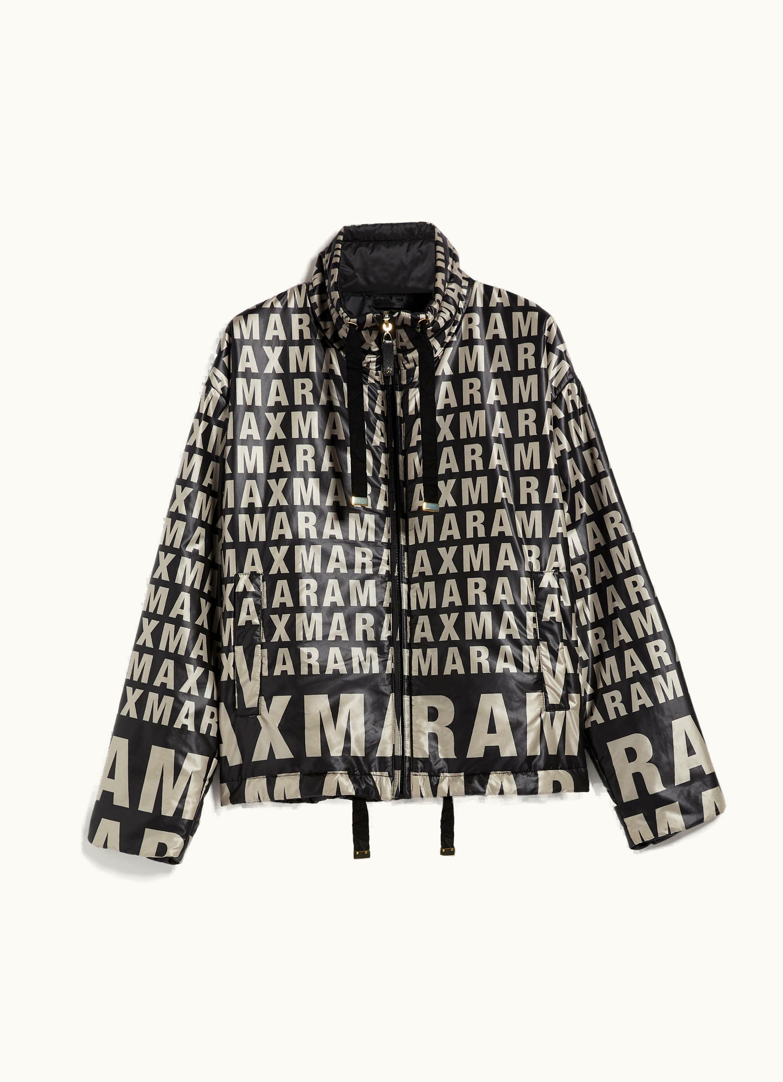 Max Mara Max Mara Reversible Jacket In water-resistant Technical Canvas Black Bilogo