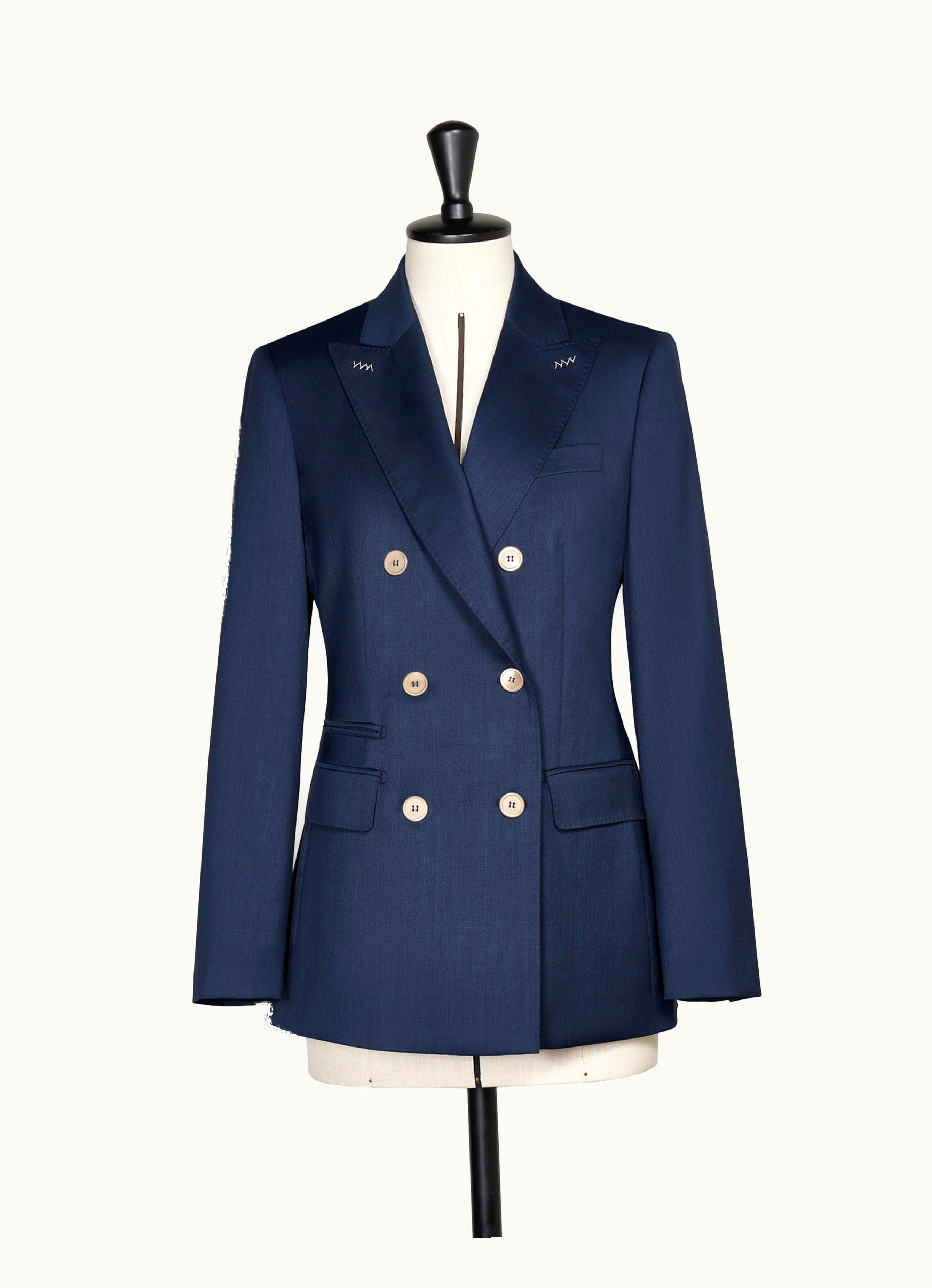 Max Mara Max Mara Blazer In Melangé Wool Twill Ultramarine Nandina