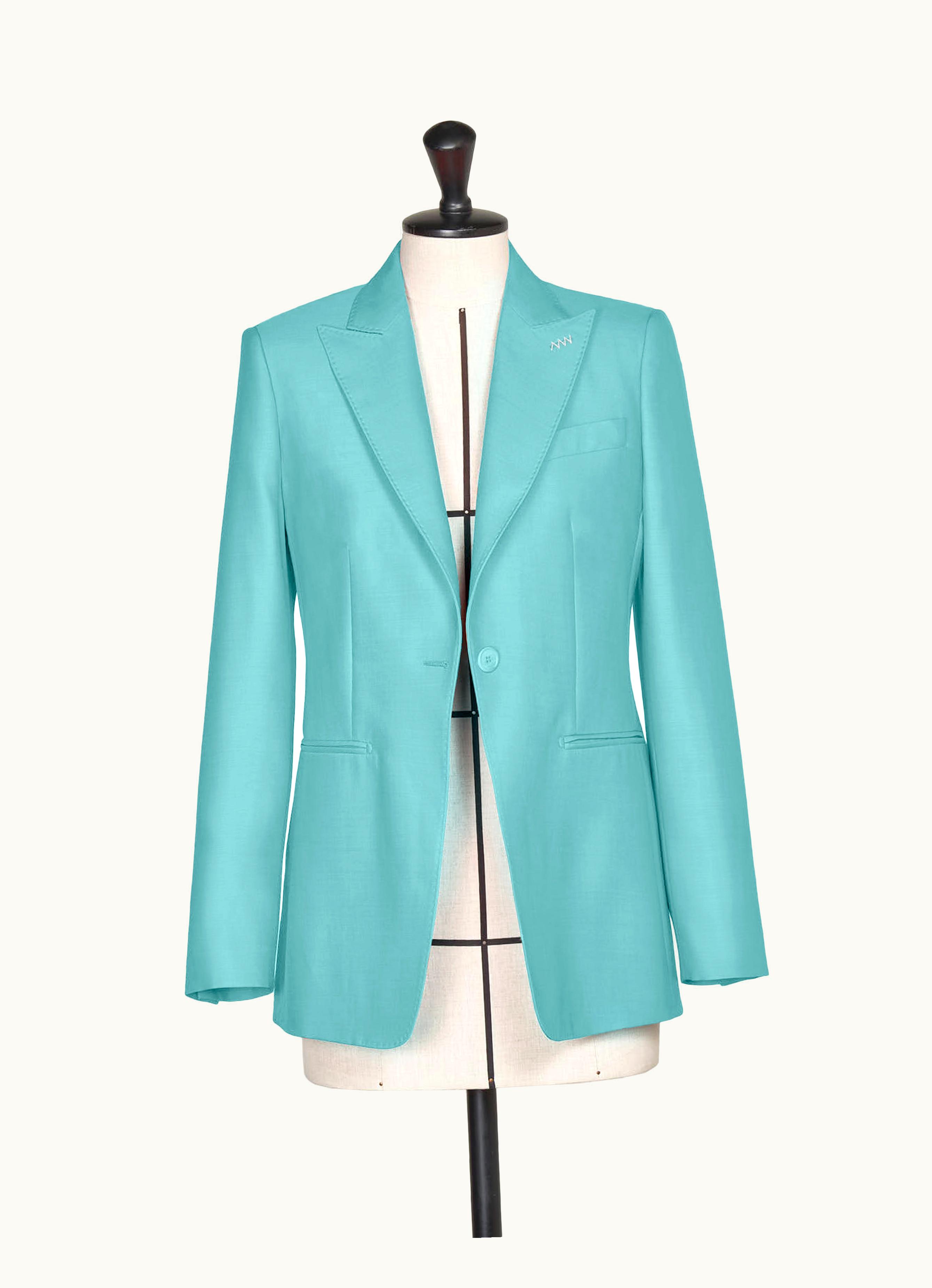 Max Mara Max Mara Wool And Silk Duchess Satin Blazer Green Avoriaz
