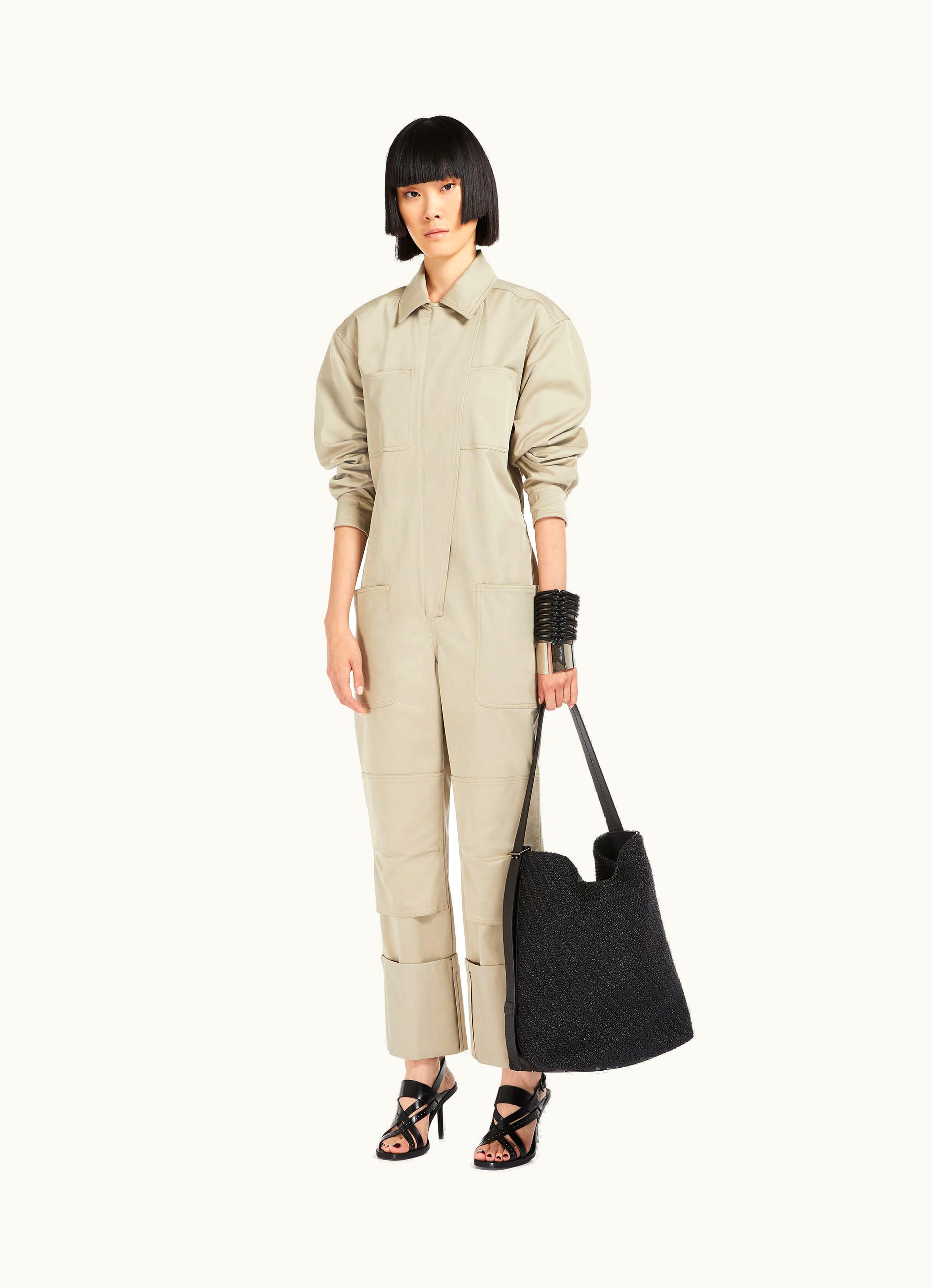 Max Mara Max Mara Crochet Medium Archetipo Shopping Bag Black Archetipo7