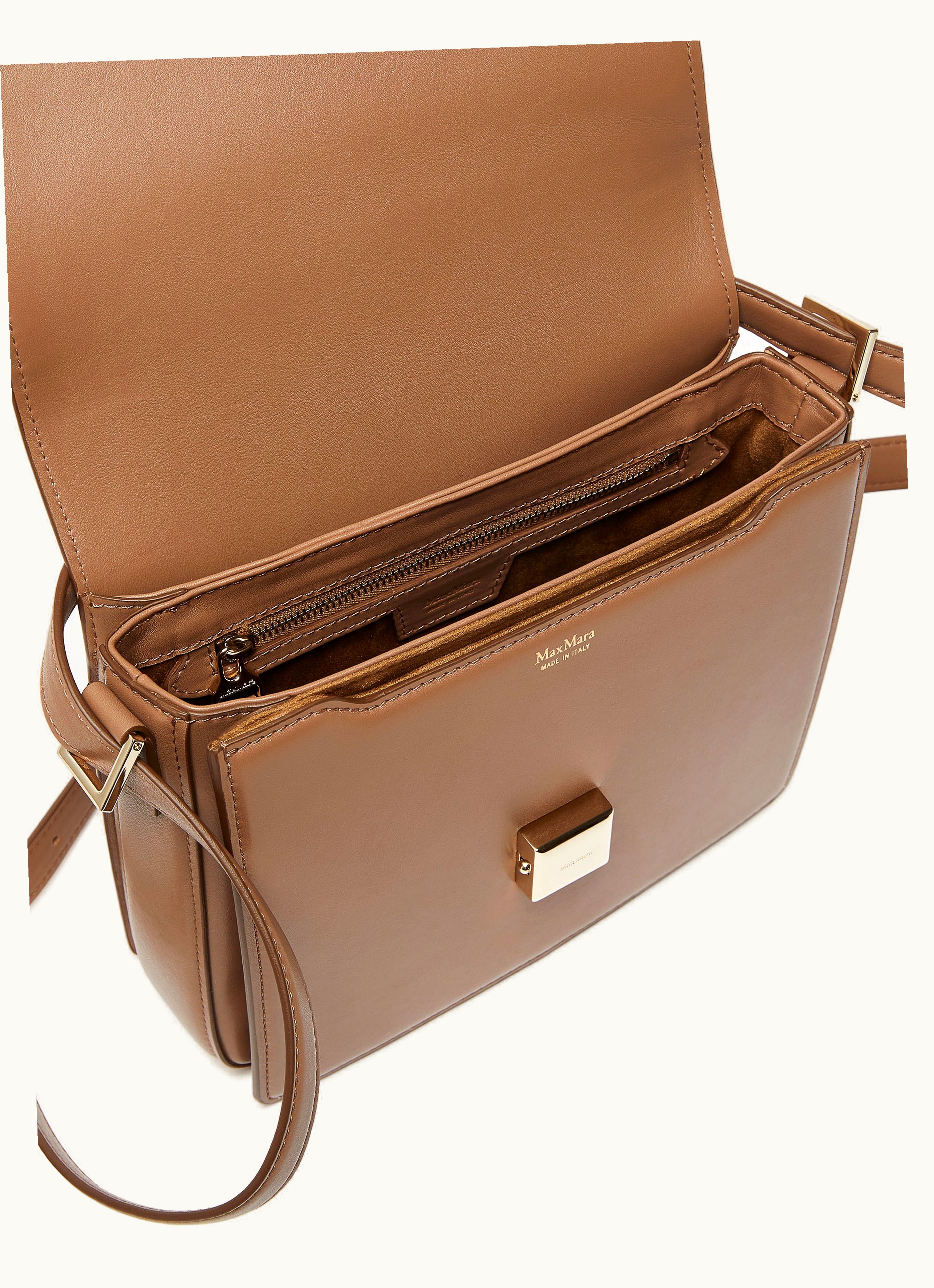 Max Mara Max Mara Medium Leather MM Bag Hazelnut Brown MMbag
