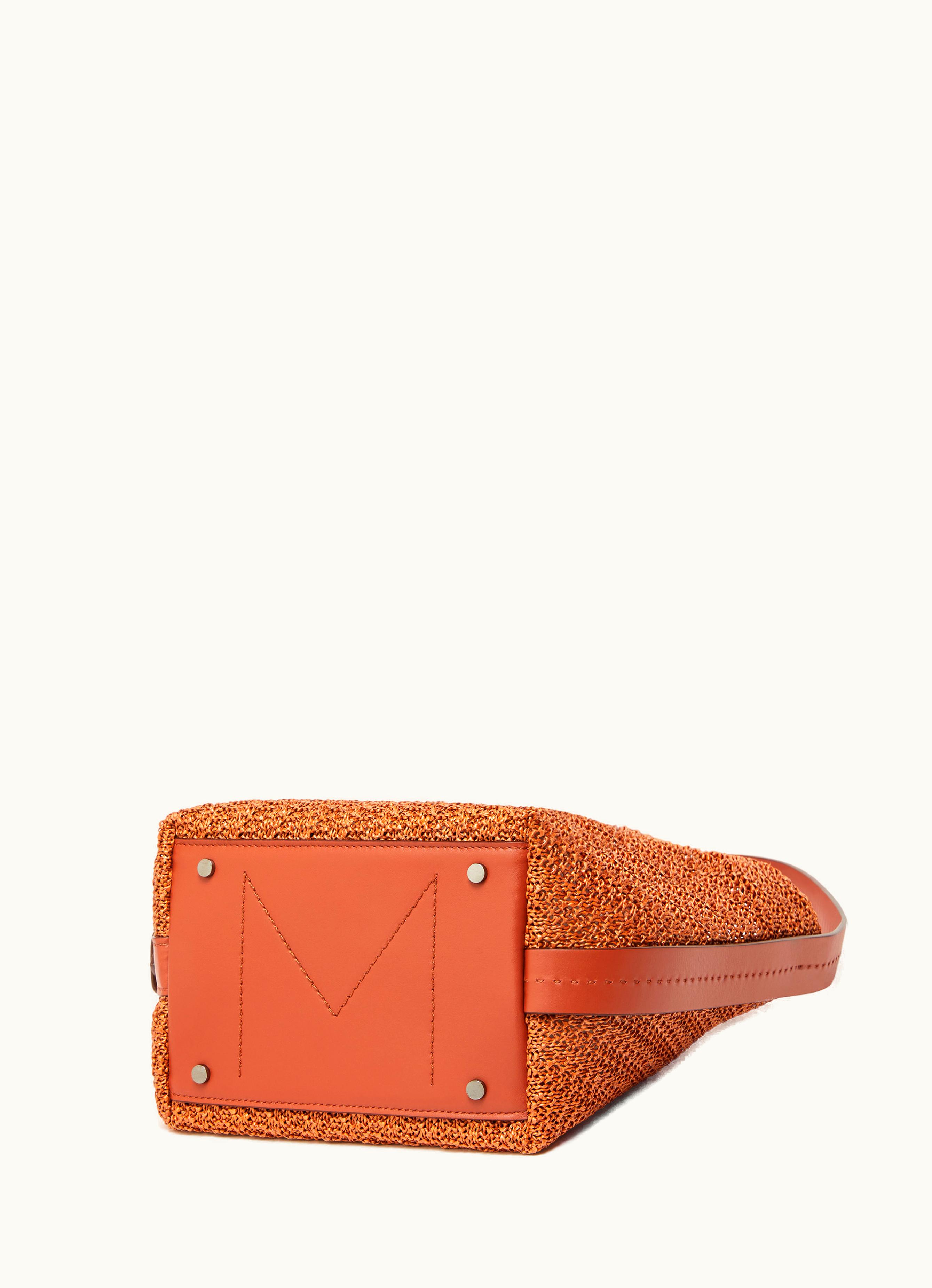 Max Mara Max Mara Crochet Small Archetipo Shopping Bag Rust Archetipo8