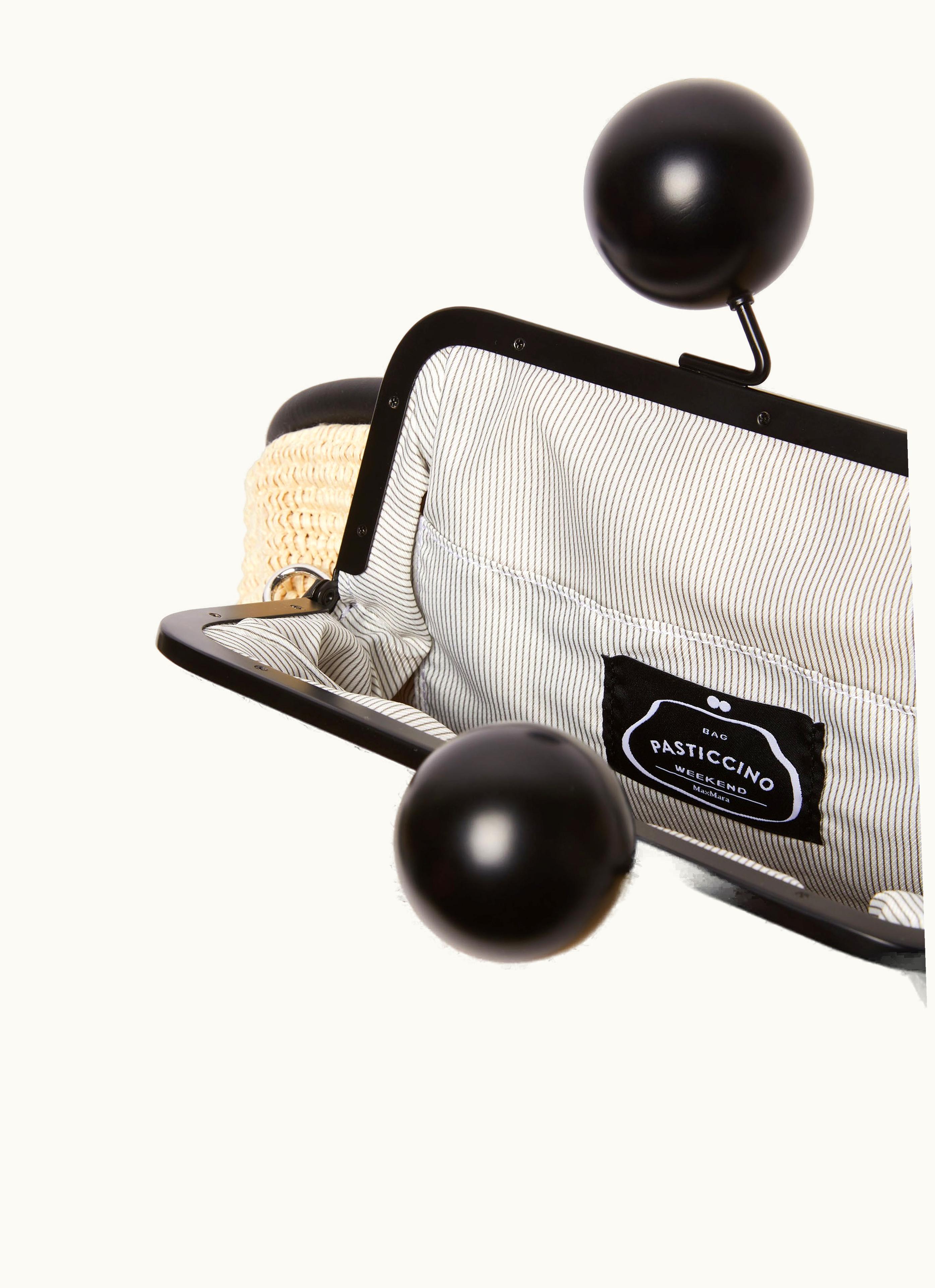 Max Mara Max Mara Large raffia-look Pasticcino Bag Ivory Efebo