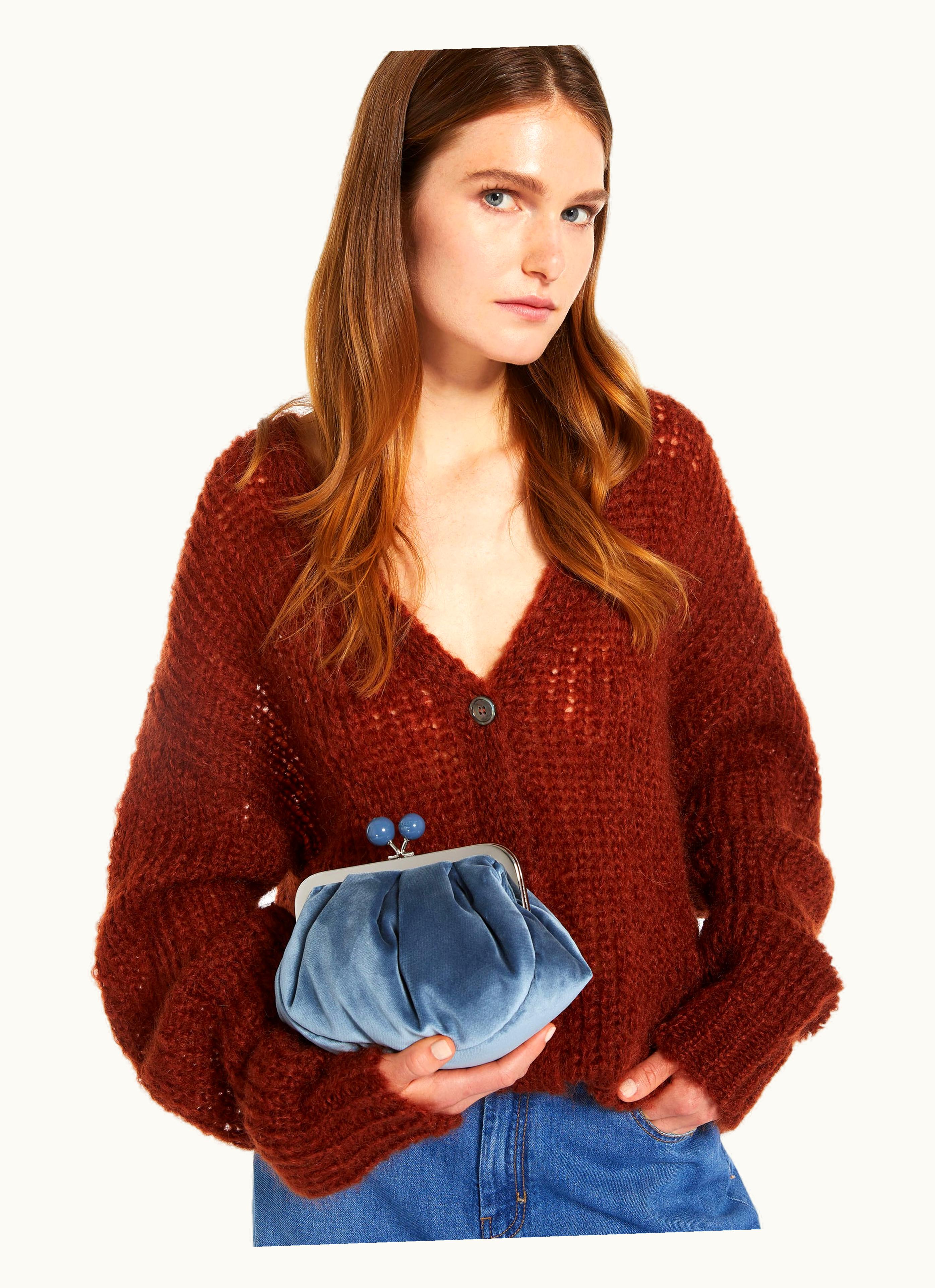 Max Mara Max Mara Small Velvet Pasticcino Bag Oil Cavour