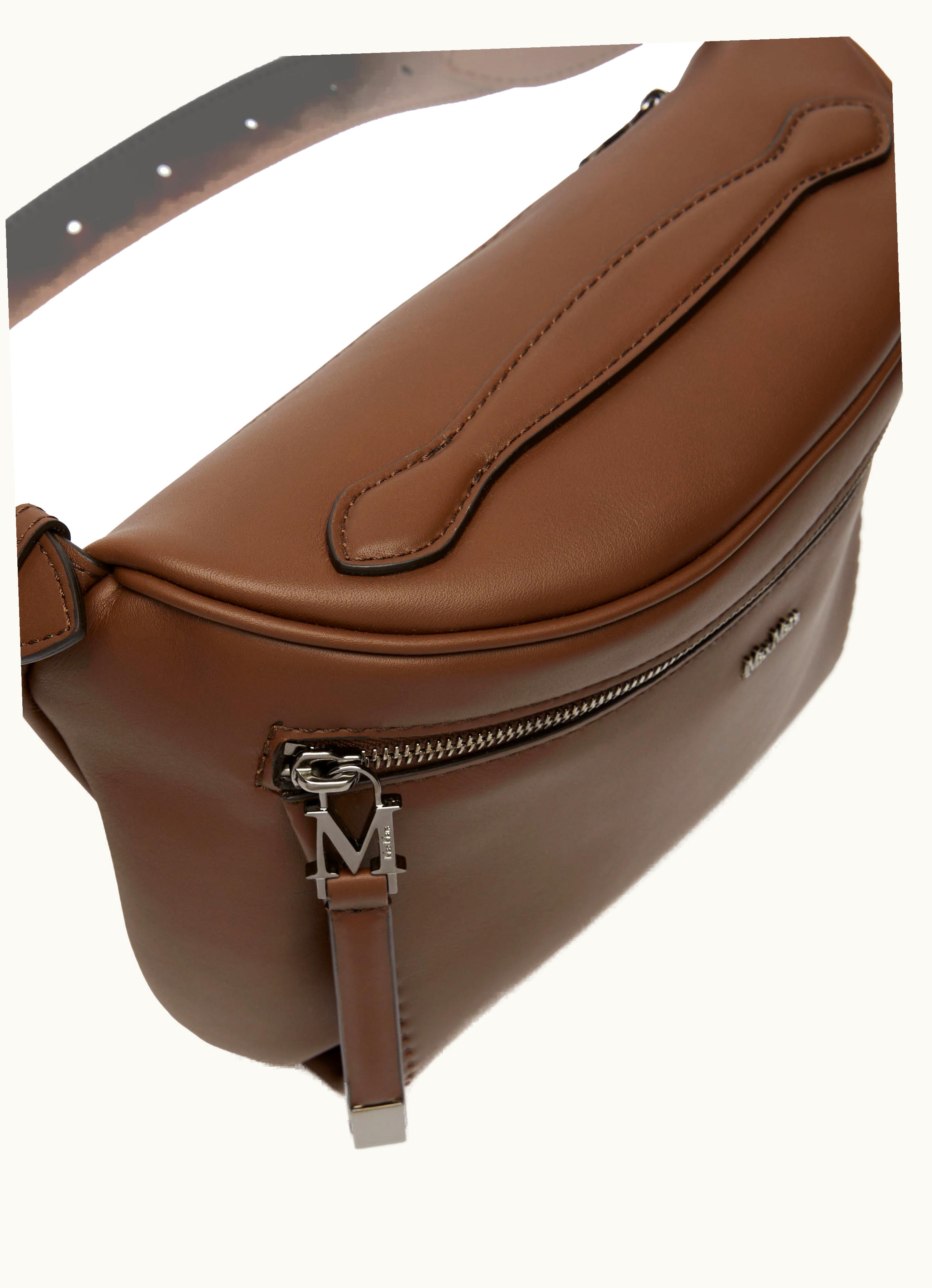 Max Mara Max Mara Large Leather Archetipo Belt Bag Brown Archetipo4