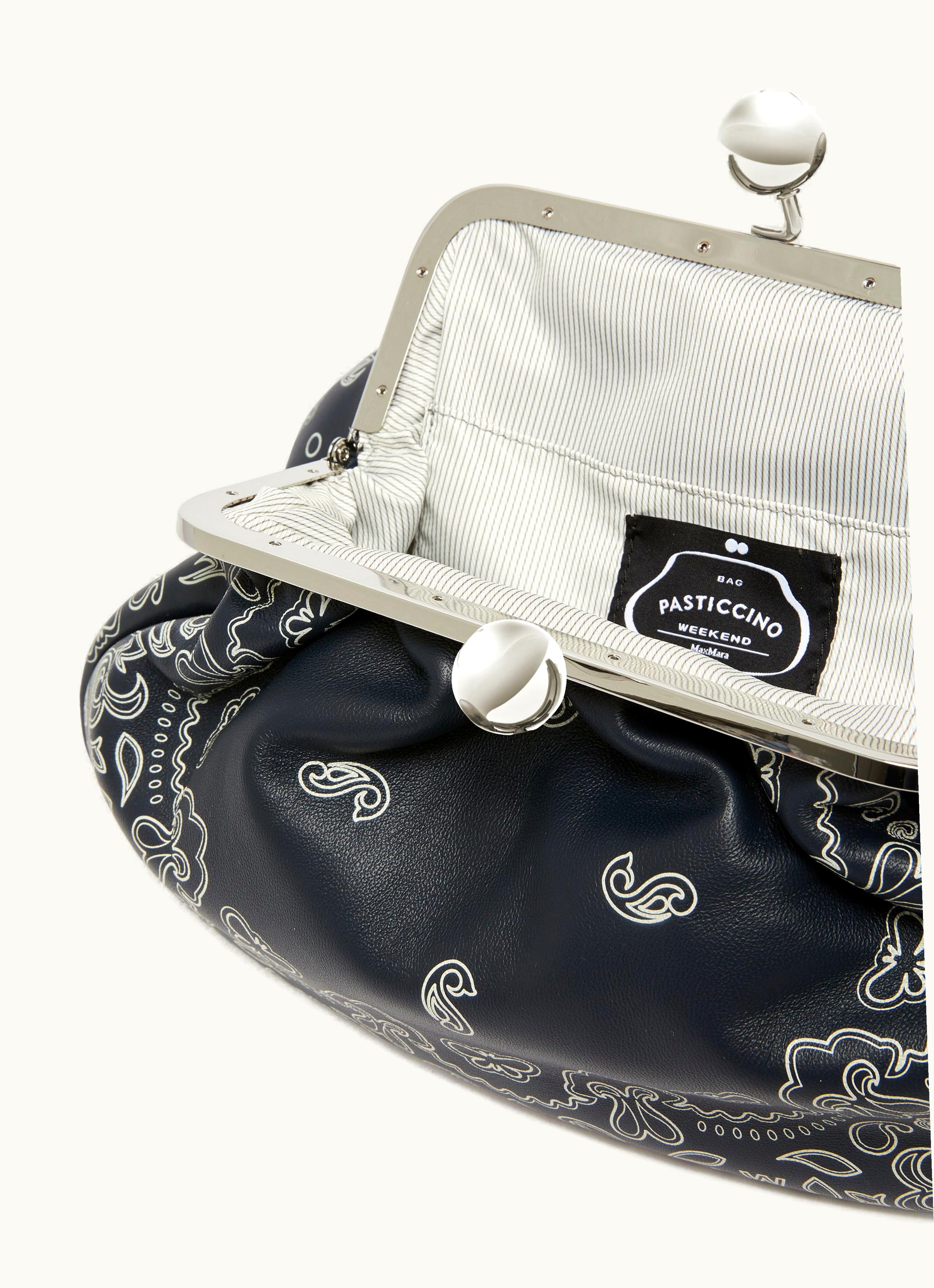 Max Mara Max Mara Medium Nappa Leather Pasticcino Bag Ultramarine Arles