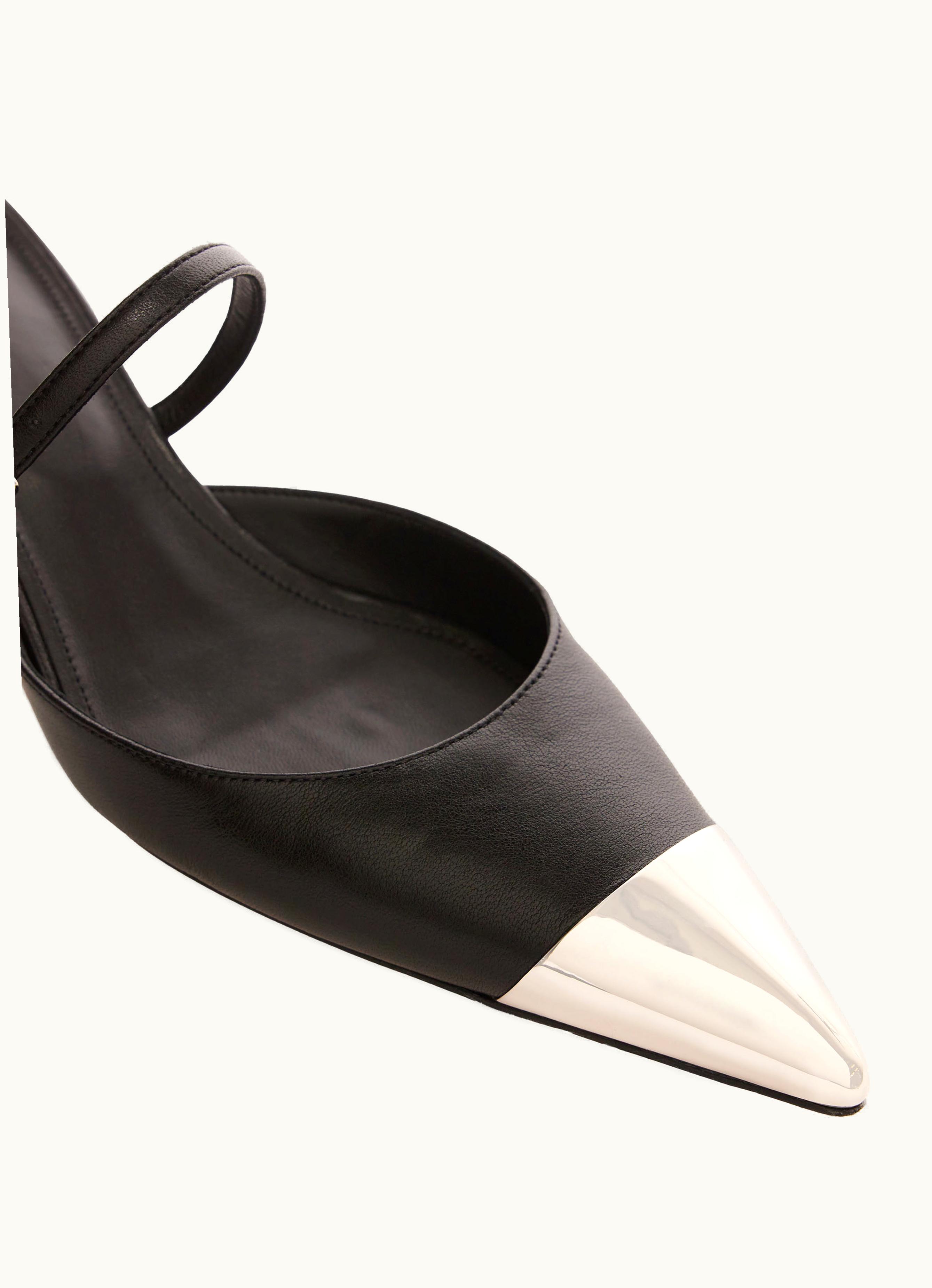 Max Mara Max Mara Metal-toe Mules Black Gisella