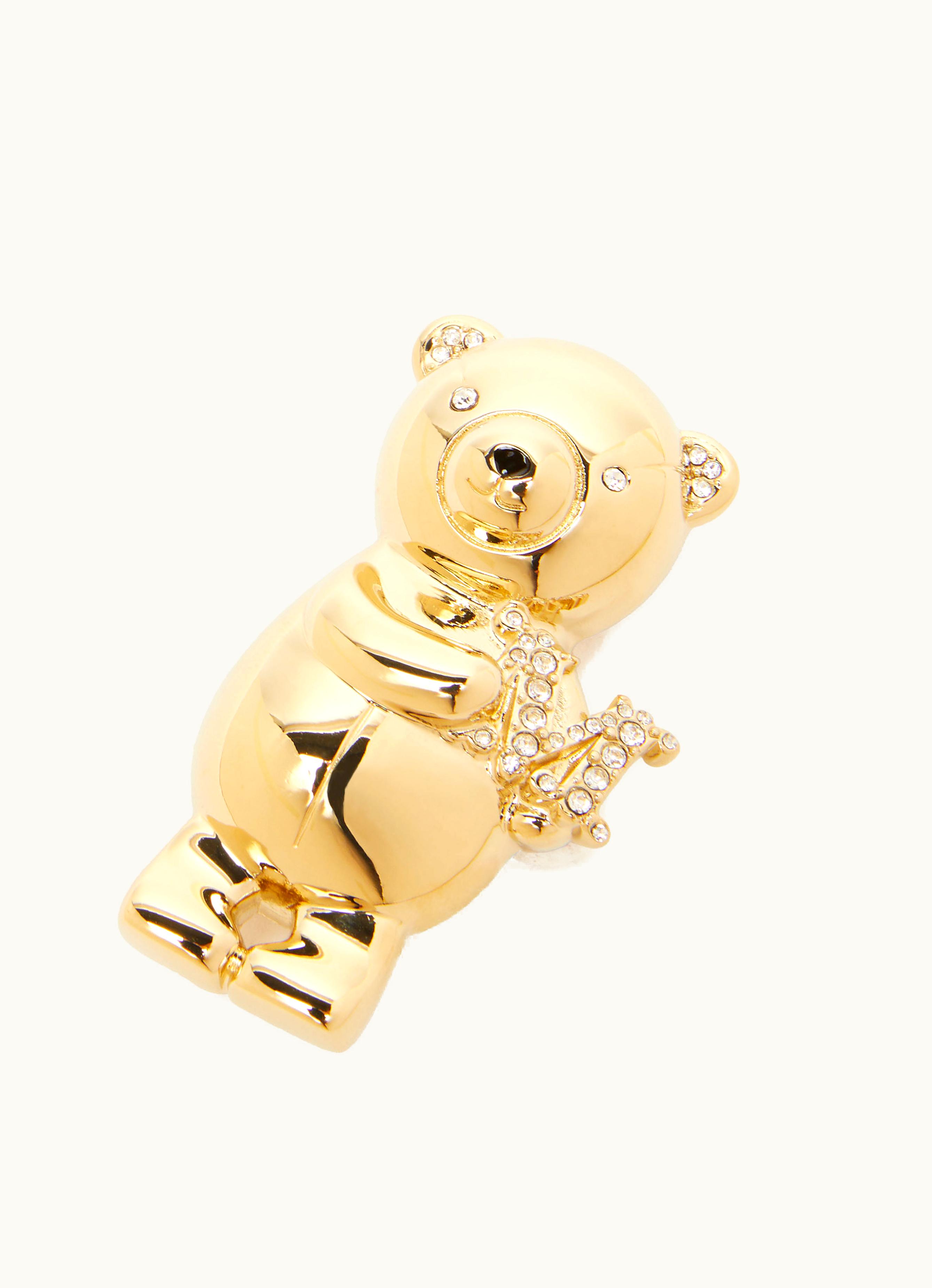 Max Mara Max Mara Metal Teddy Bear Brooch Gold Teddybrooch