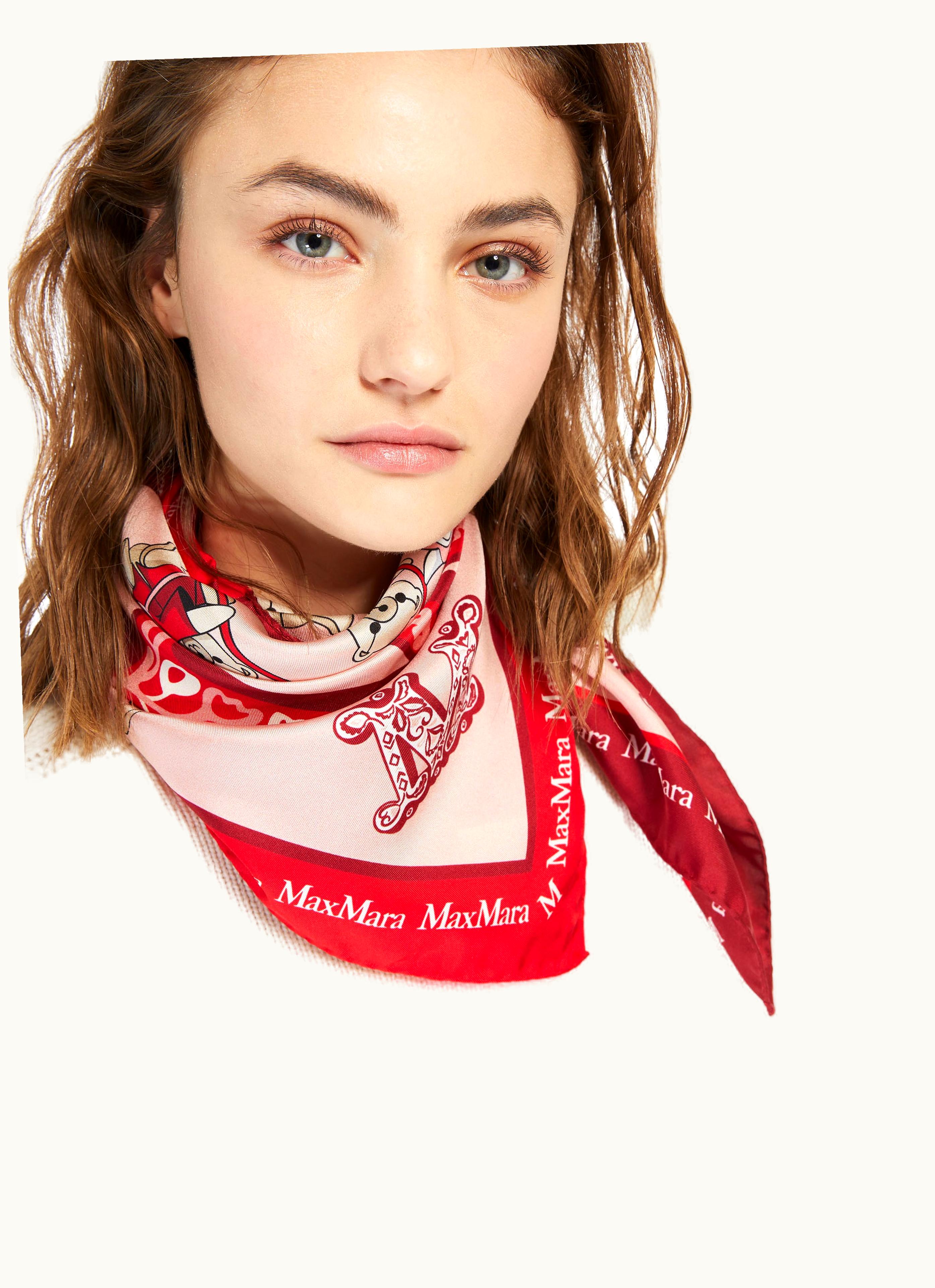 Max Mara Max Mara Collection Silk Foulard Carre89 Red