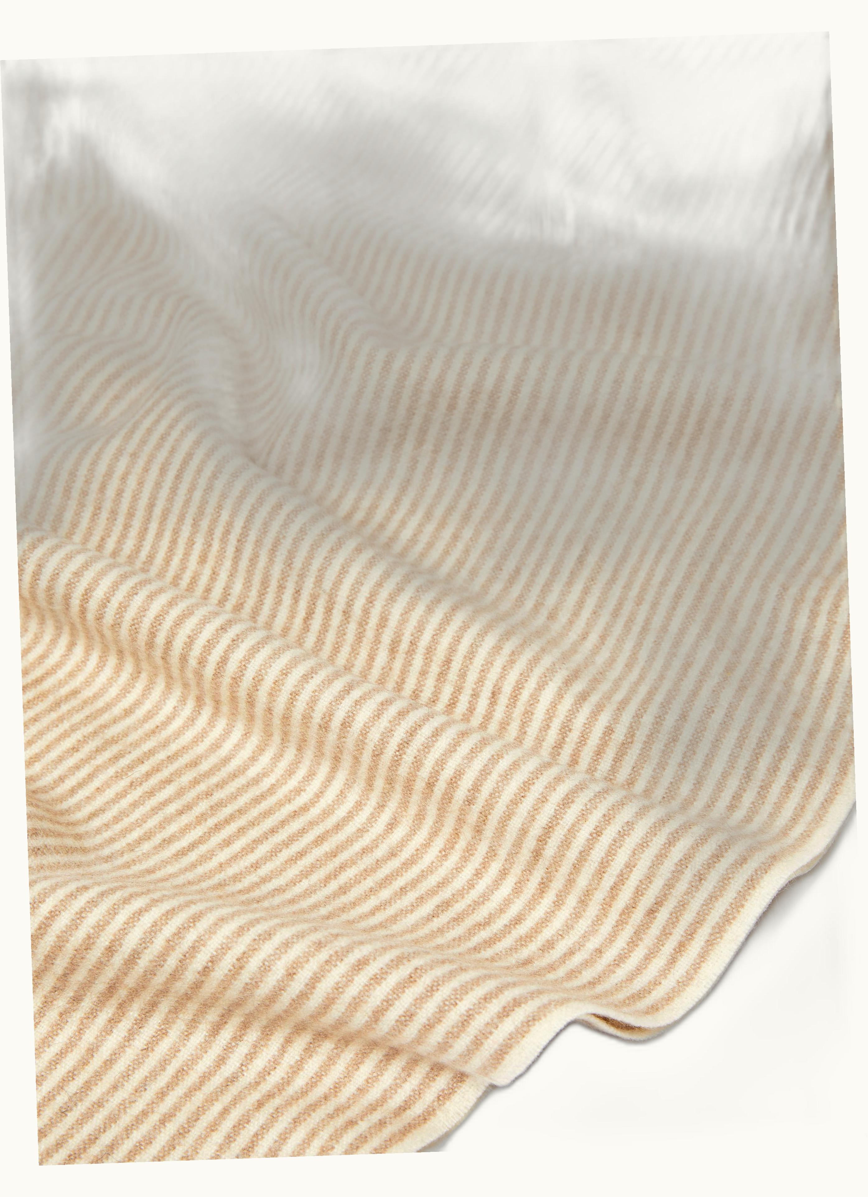 Max Mara Max Mara Striped Cashmere Stole Beige Wsriga