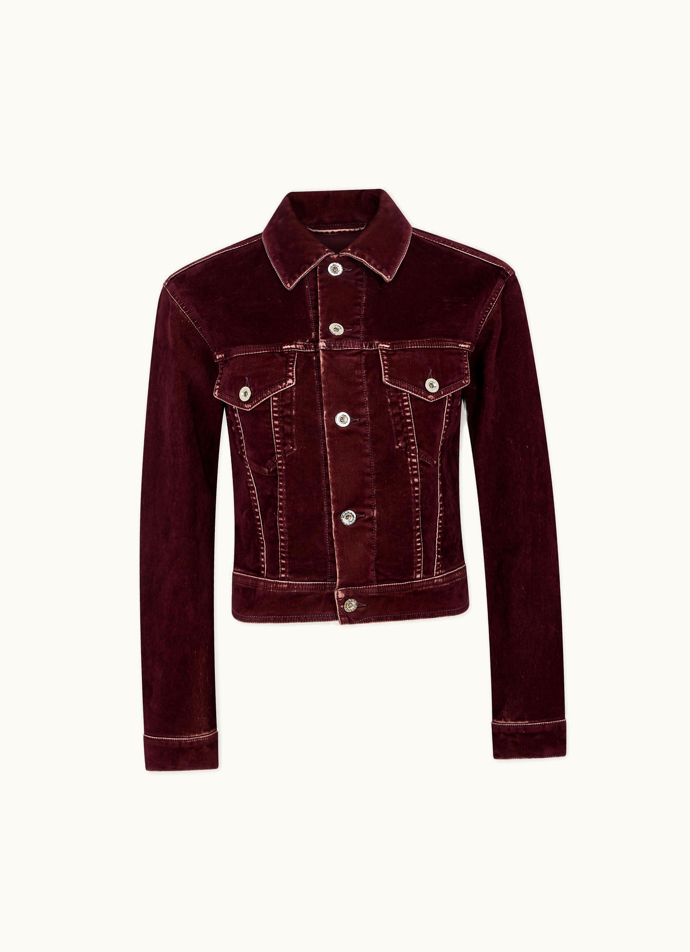Rabanne Rabanne Jacket In Burgundy Velvet